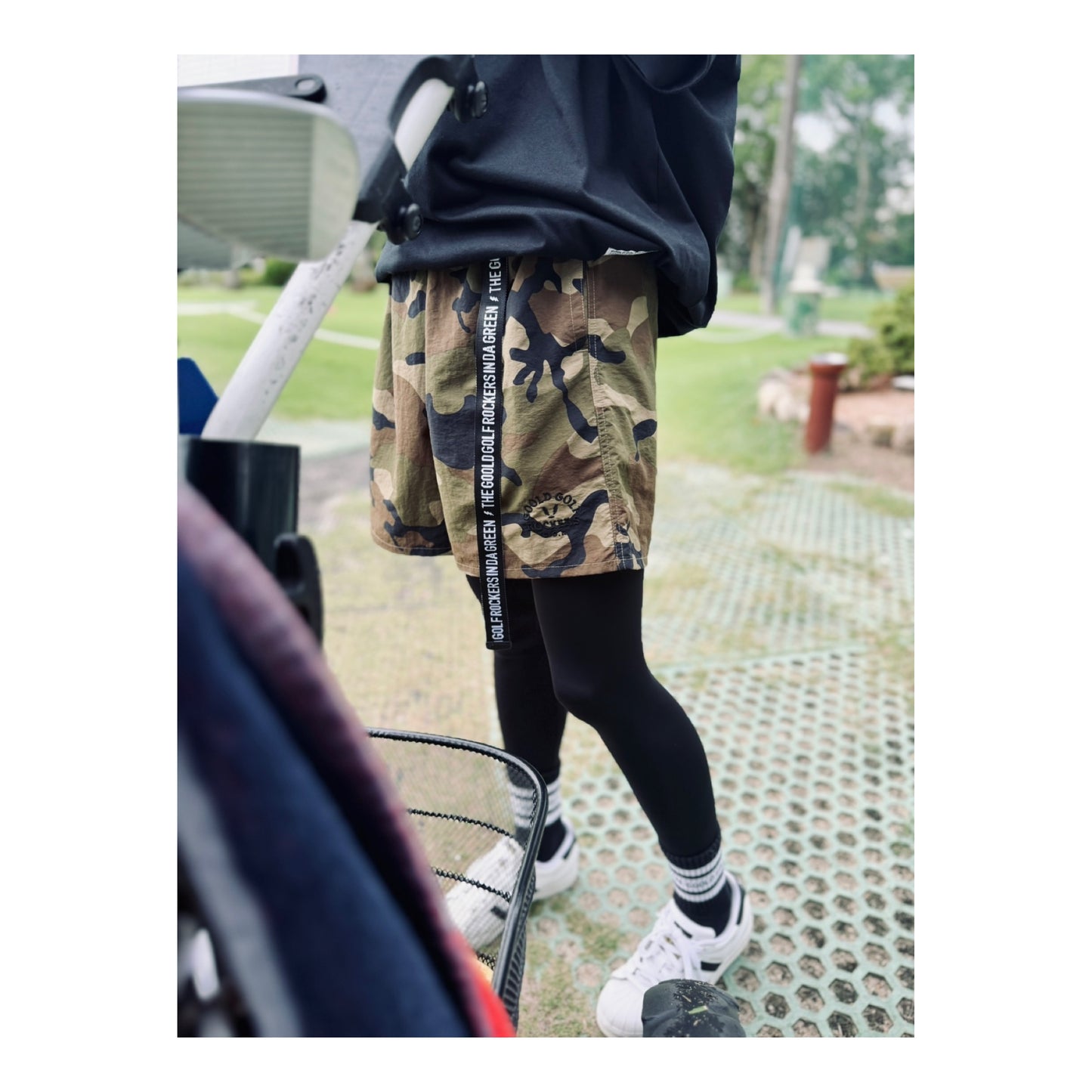 OG LOGO NYLON AIR SHORTS CAMO