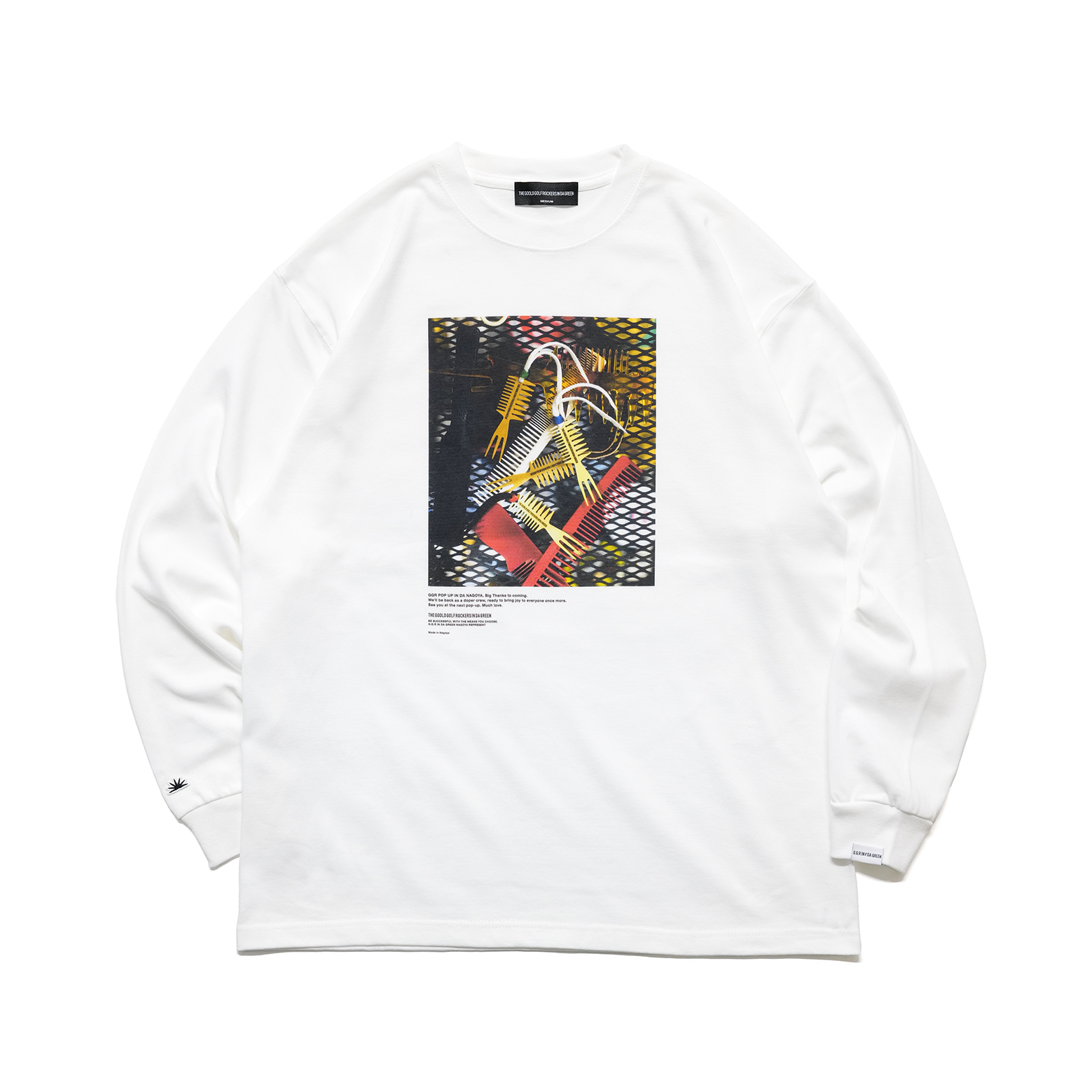 新品　goold golf rockers ロンT 白　XL WALL ART L/S TEE 