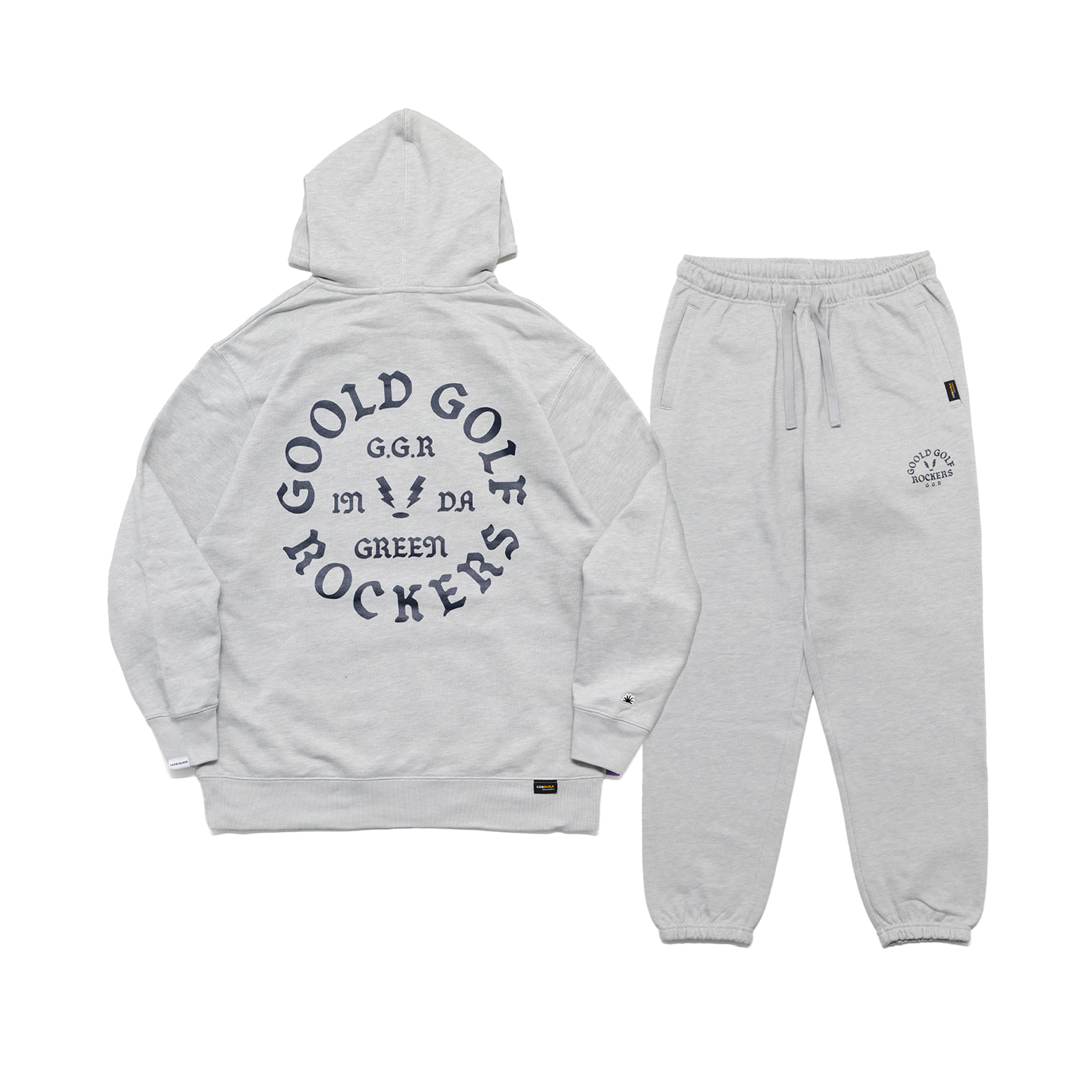 OG LOGO CORDURA®︎ HOODIE SET GRAY – GOOLD GOLF ROCKERS