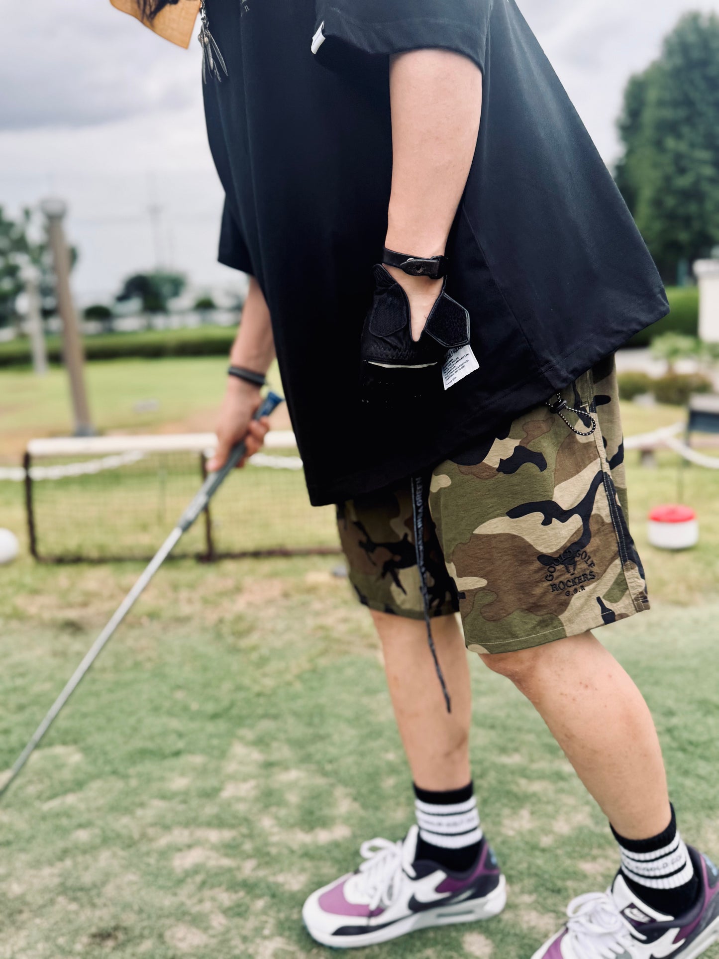 OG LOGO NYLON AIR SHORTS CAMO