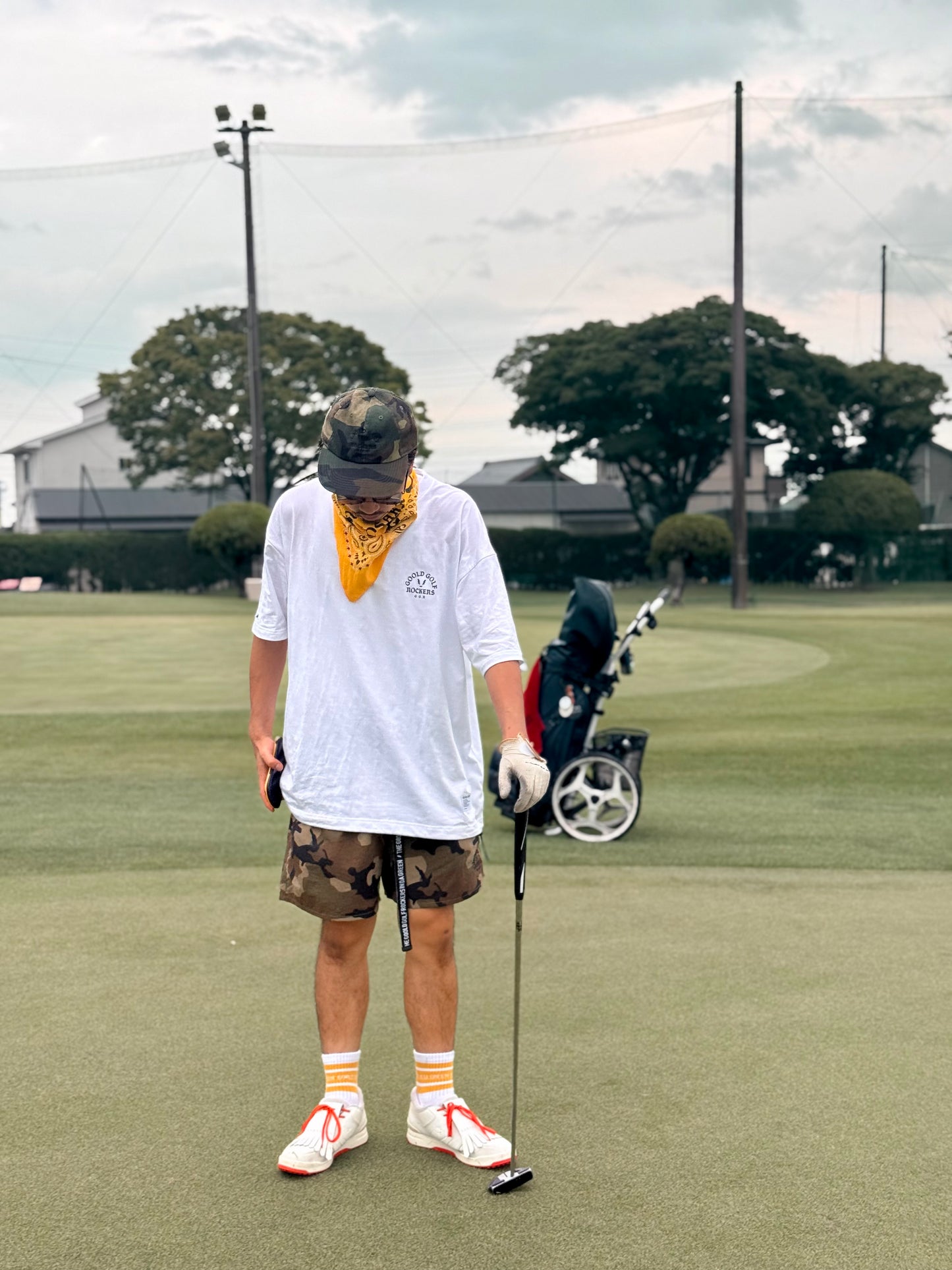 OG LOGO NYLON AIR SHORTS CAMO