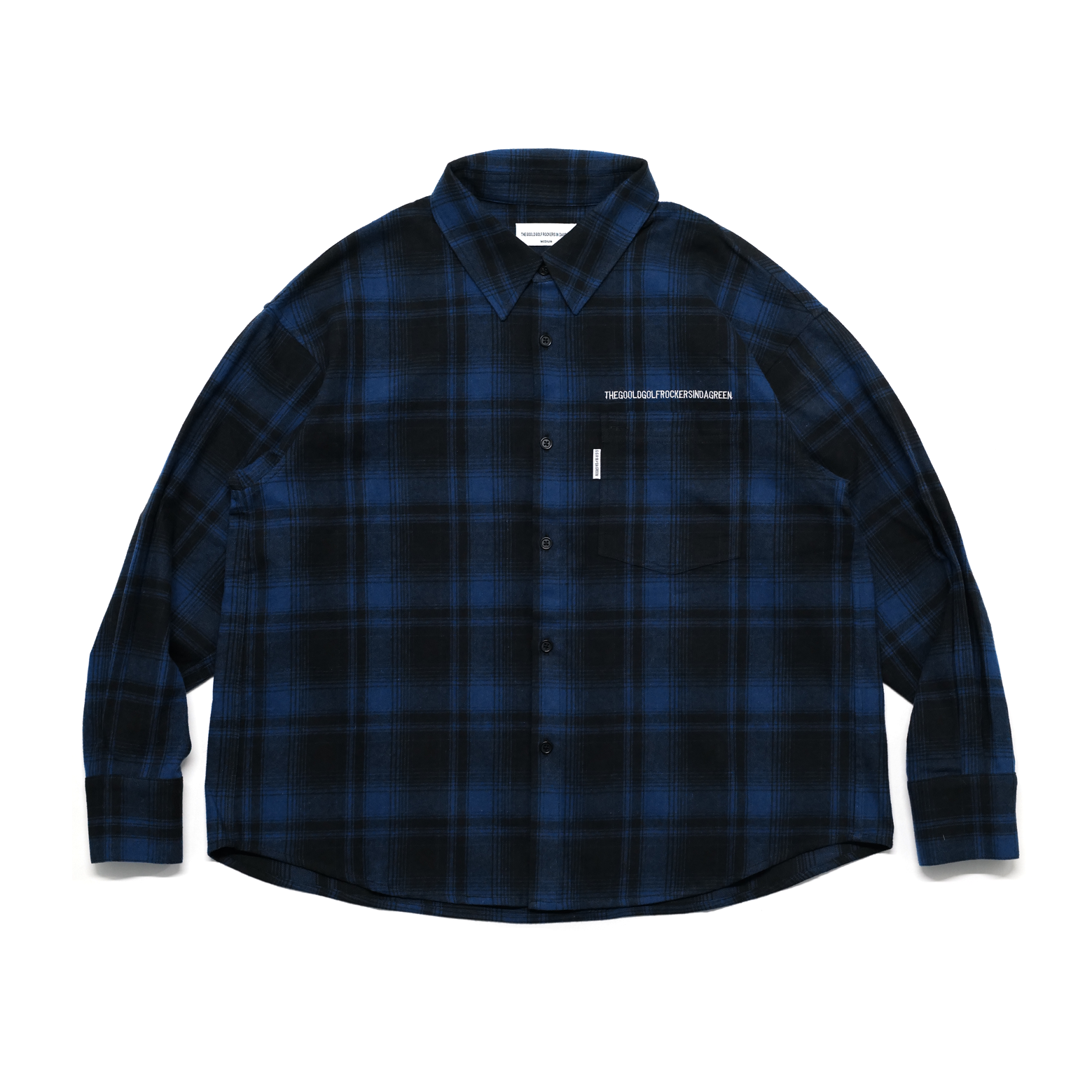 PREMIUM FLANNEL CHECK L/S SHIRT NAVY – GOOLD GOLF ROCKERS PREMIUM FLANNEL CHECK L/S SHIRT NAVY – GOOLD GOLF ROCKERS