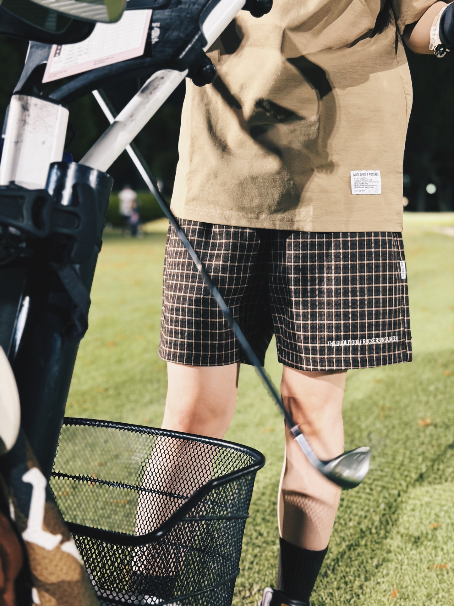 PREMIUM FLEX CHECK  EAZY SHORTS RED
