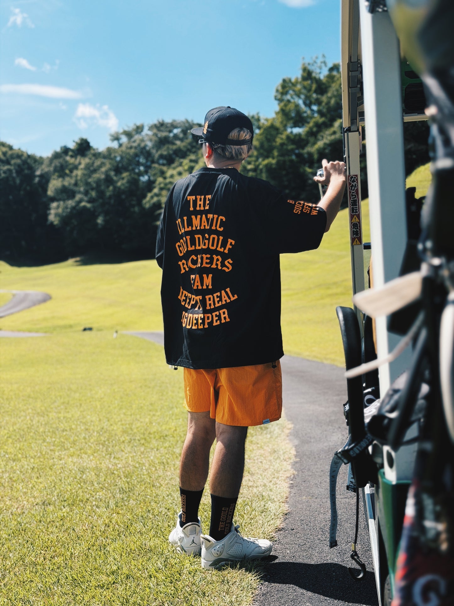 GGR TEAM NYLON HYBRID SHORTS ORANGE