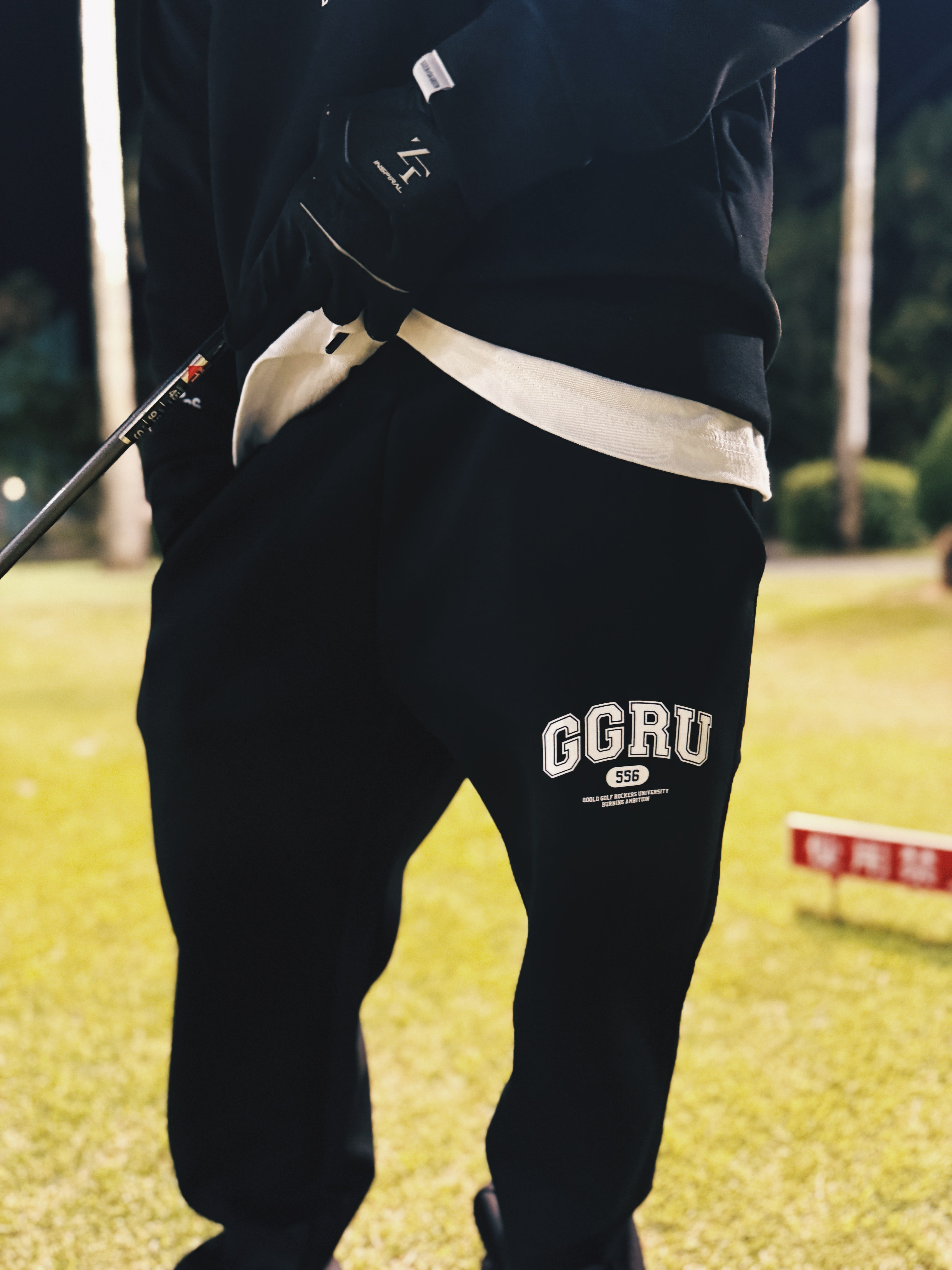 VARSITY DOUBLE KNIT PANTS BLACK – GOOLD GOLF ROCKERS