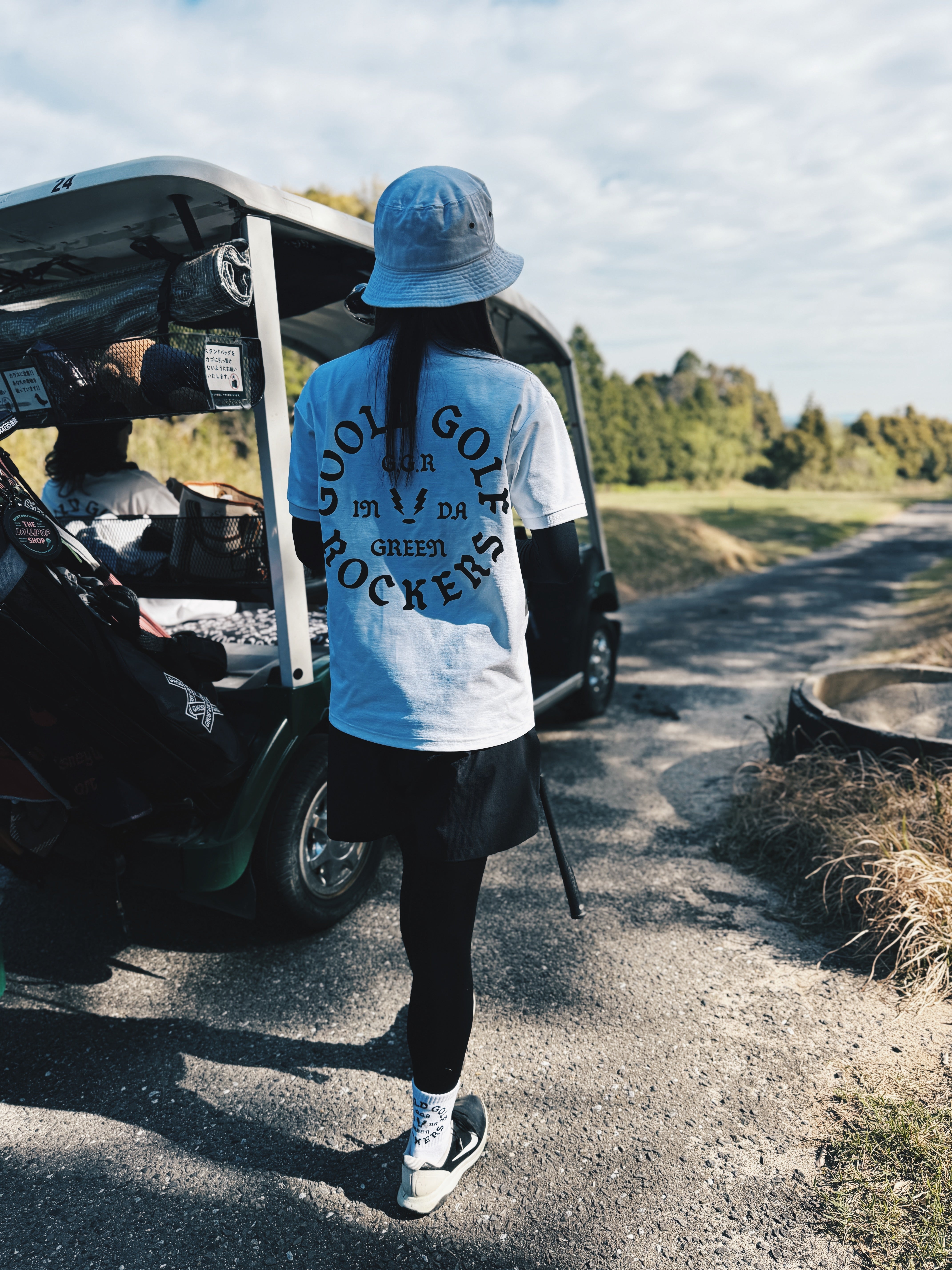 OG LOGO UL-DRA POLO WHITE（Women's Fit） – GOOLD GOLF ROCKERS