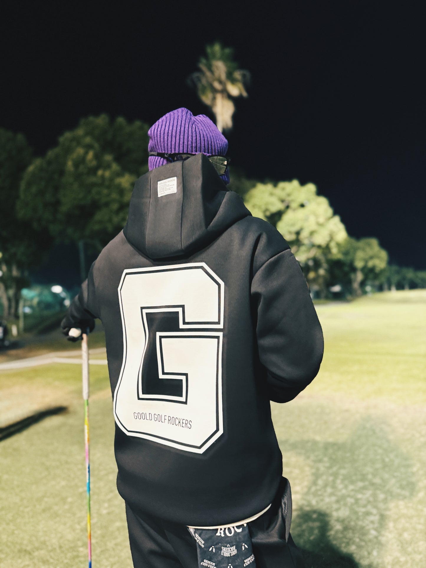 VARSITY DOUBLE KNIT HOODIE NAVY