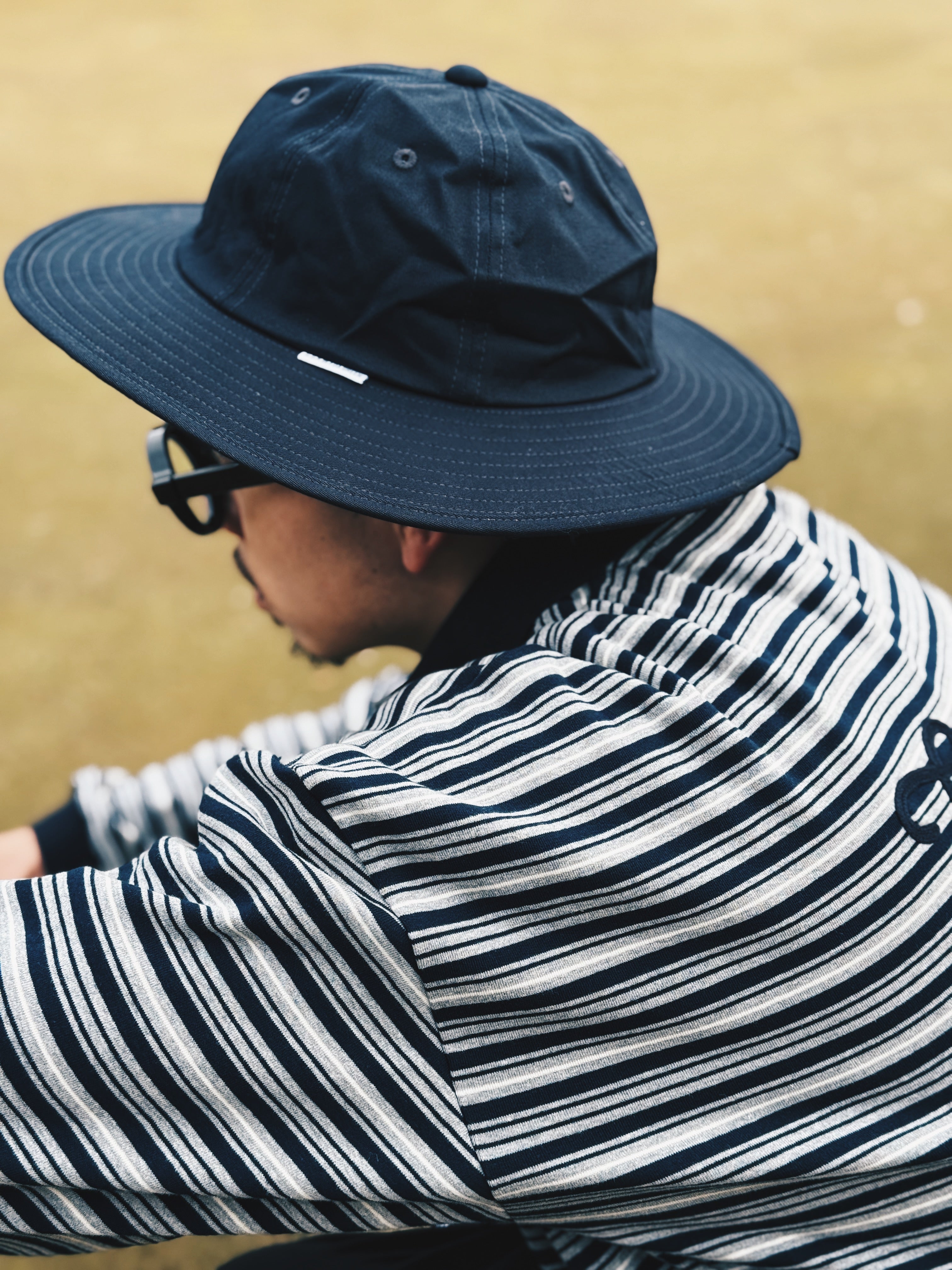 COTTON LONG BRIM HAT BLACK – GOOLD GOLF ROCKERS