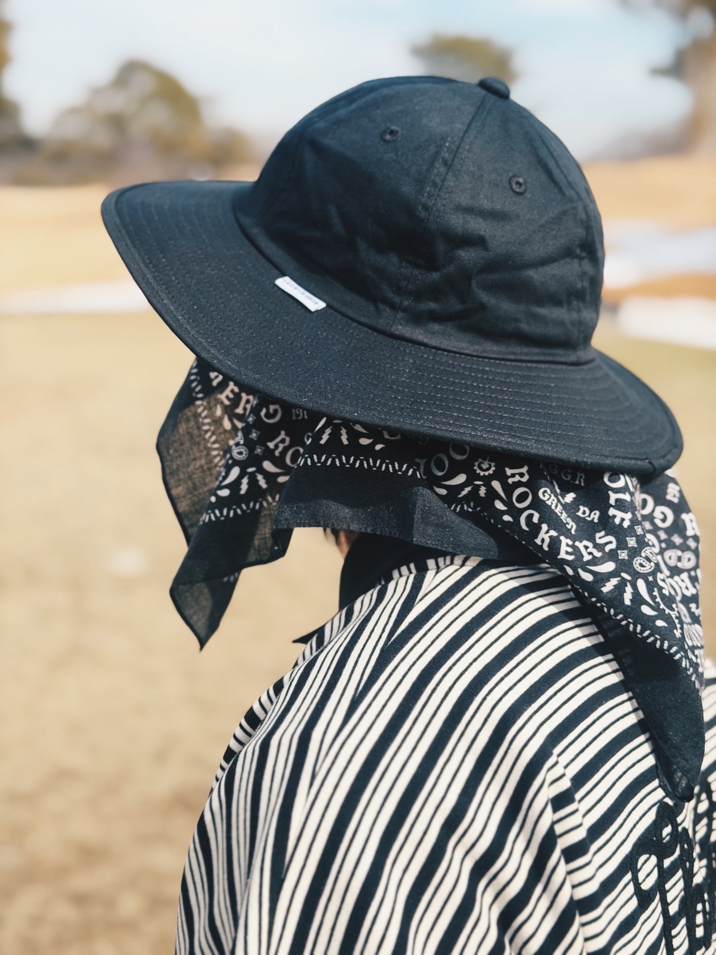 COTTON LONG BRIM HAT NAVY