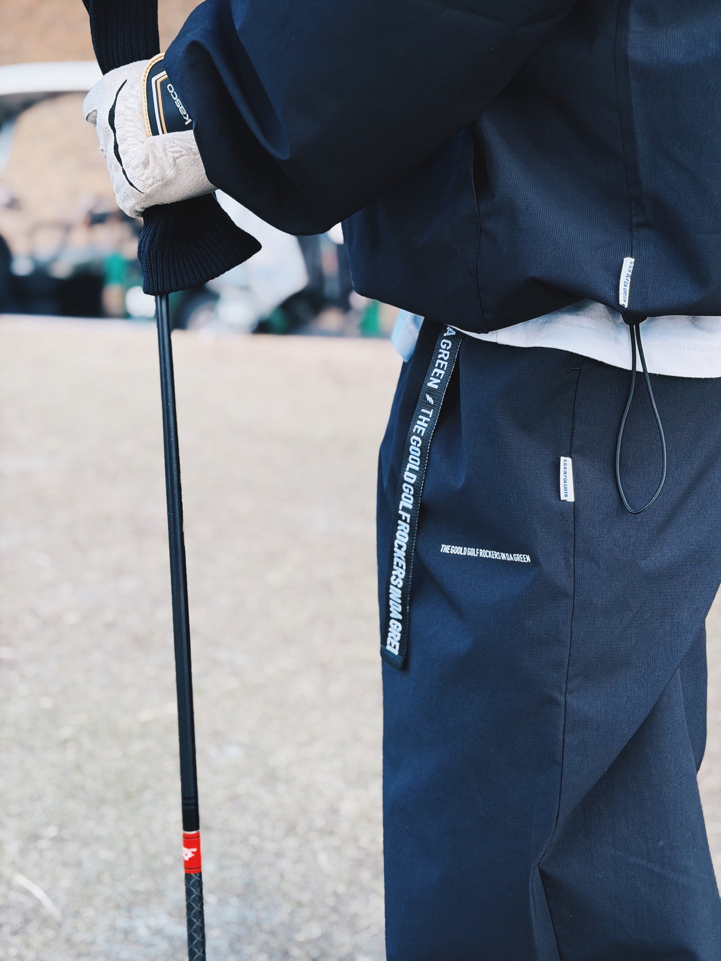 ALL CONDITIONS HASSUI 2 TUCK EAZY PANTS BLACK