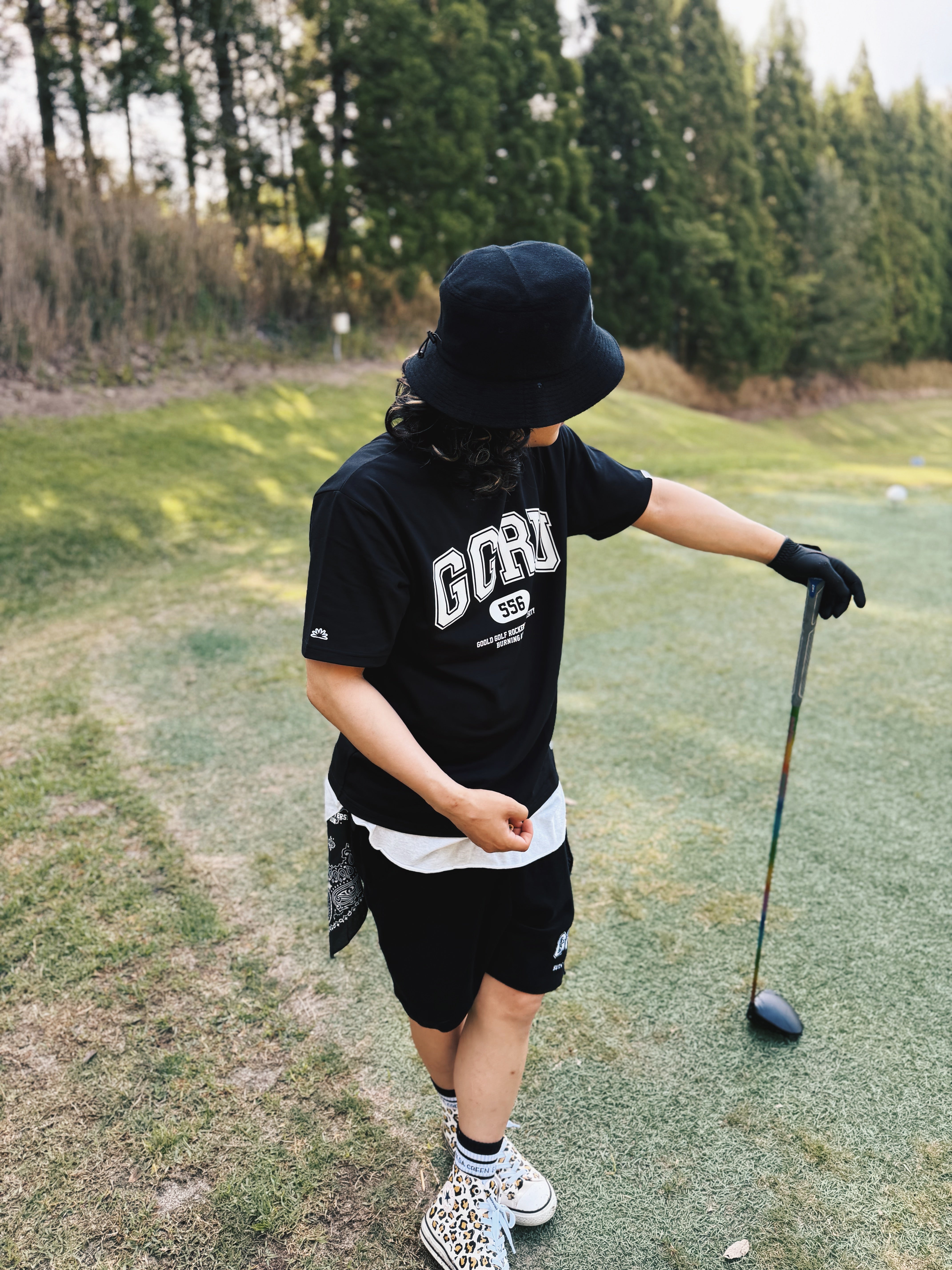 GOOLD GOLF ROCKERS MOCKNECK オリーブ ゴールドゴルフ GGRU CORDURA® MOCK NECK TEE GREEN – GOOLD GOLF ROCKERS