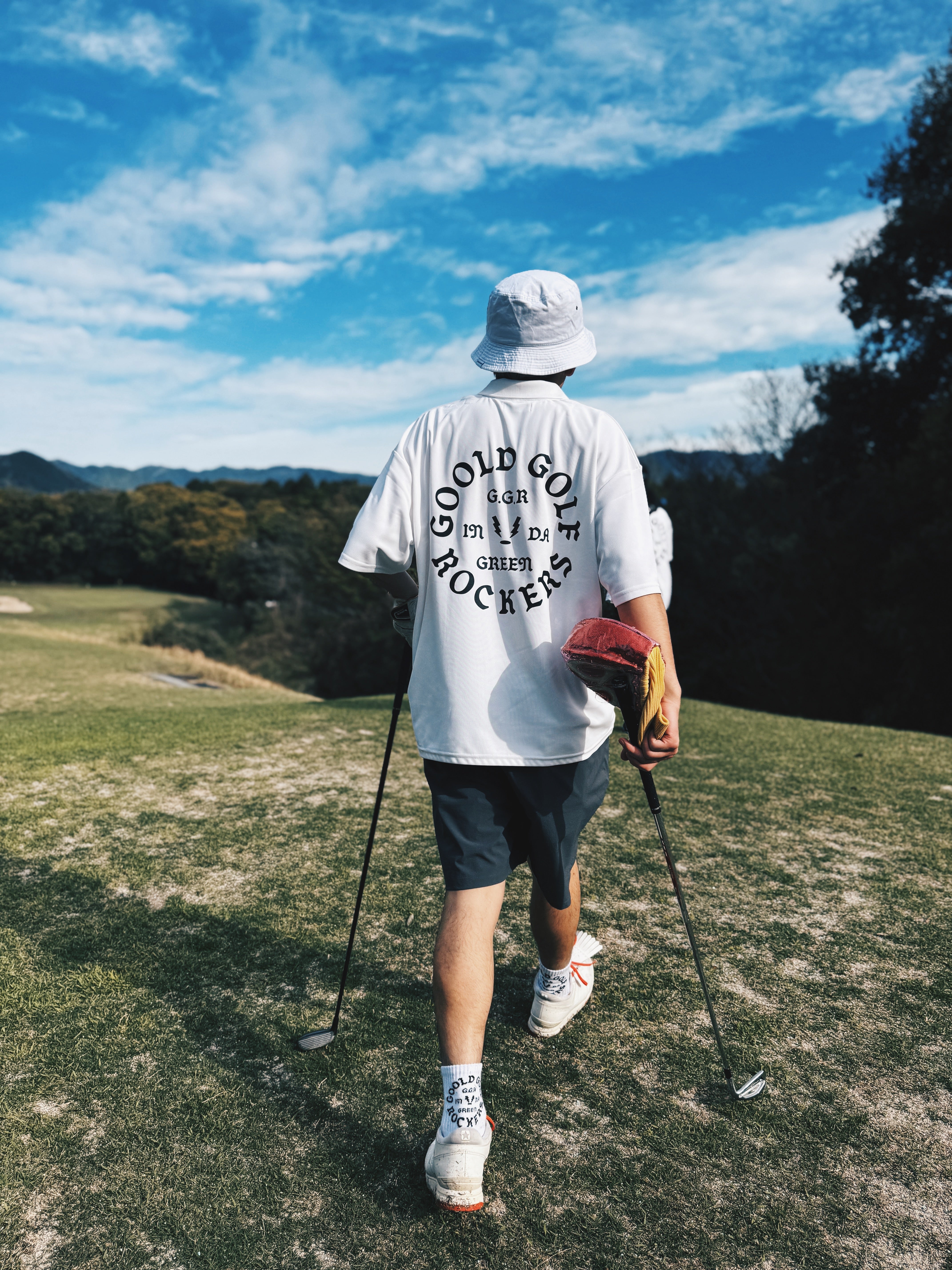 GOOLD GOLF ROCKERS MIEZ POLO KANO-KO 白 OG LOGO MIEZ POLO KANO-KO WHITE – GOOLD GOLF ROCKERS