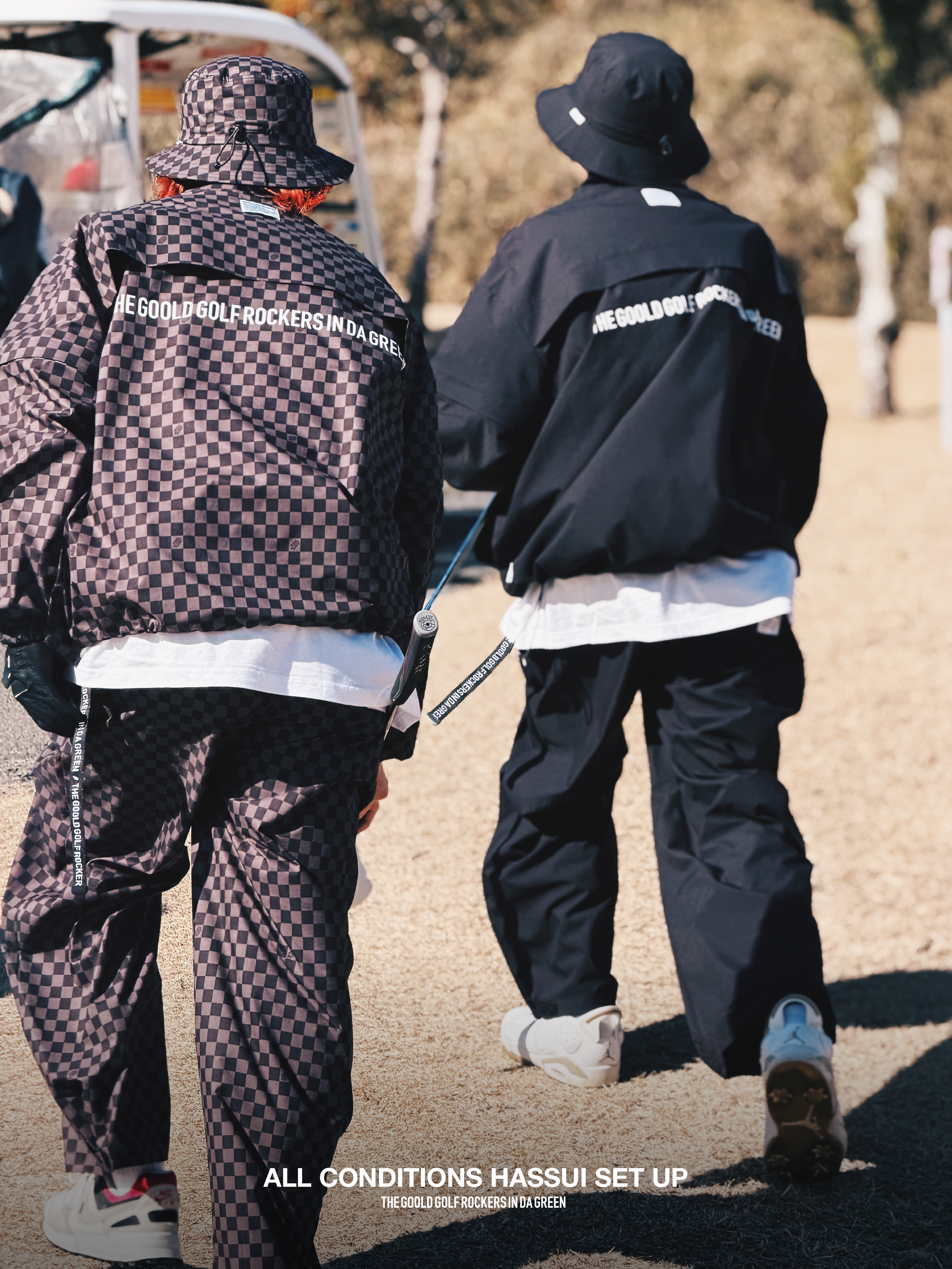 【限定】ゴールドゴルフロッカーズ 上下セットアップ＆ソックス カーキ XL ゴールドゴルフロッカーズ 上下セットアップ＆ソックス カーキ XL
