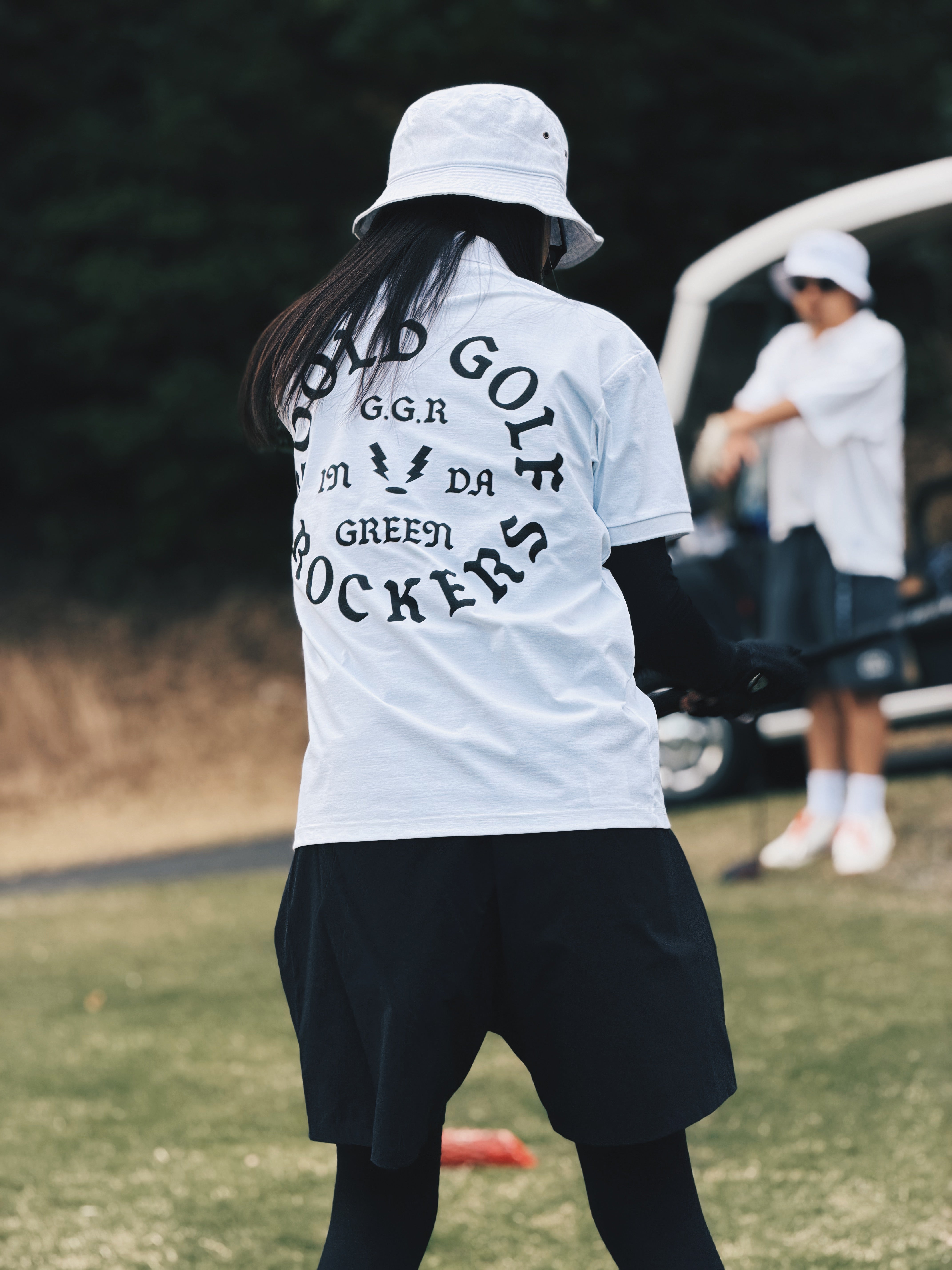 OG LOGO UL-DRA POLO WHITE（Women's Fit） – GOOLD GOLF ROCKERS