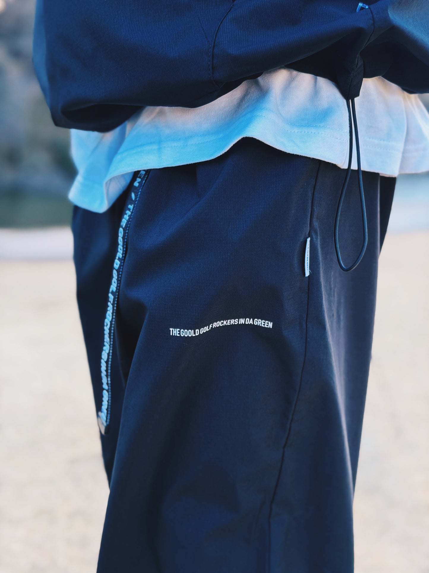 ALL CONDITIONS HASSUI 2 TUCK EAZY PANTS BLACK