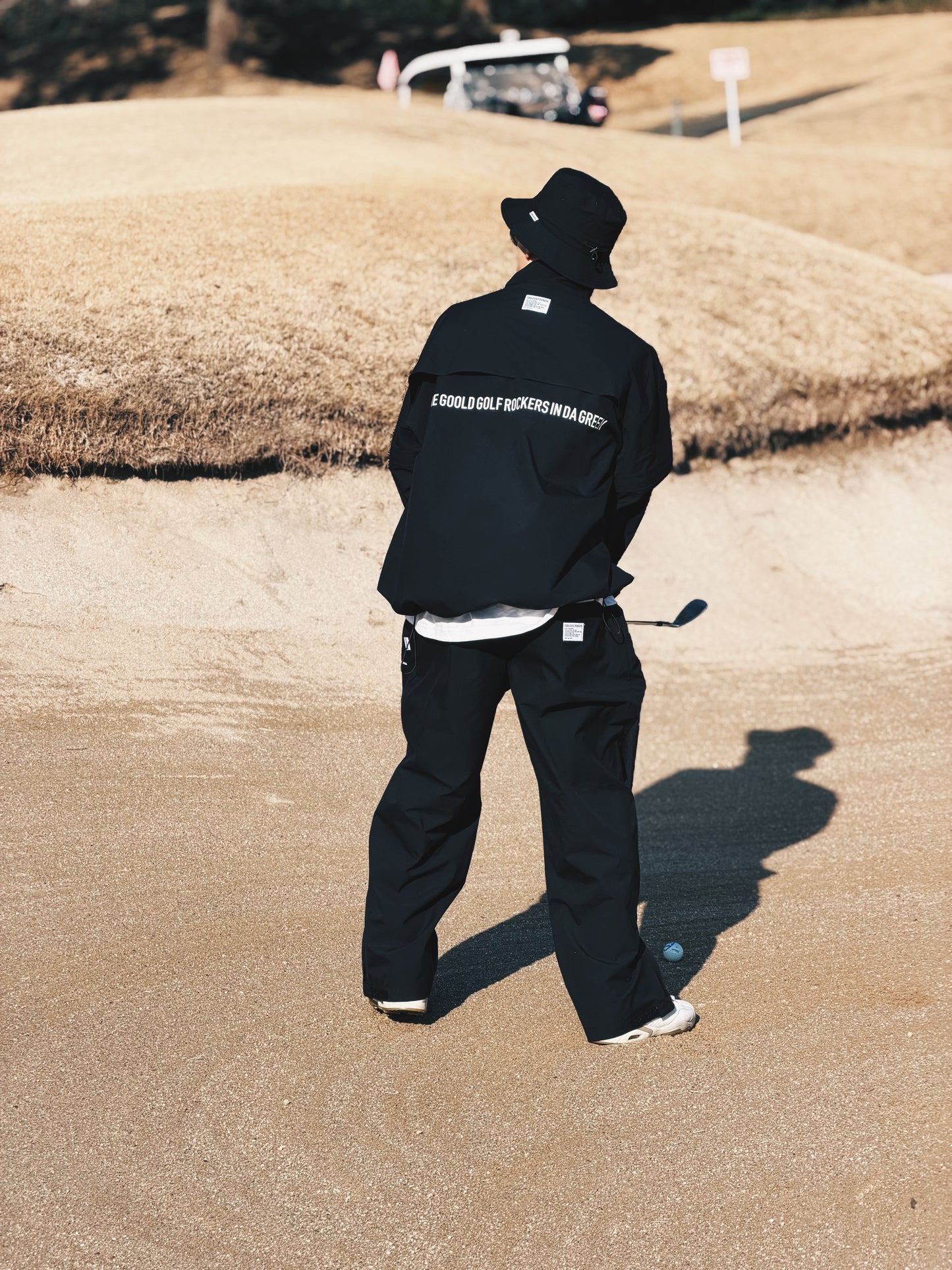 ALL CONDITIONS HASSUI 2 TUCK EAZY PANTS BLACK