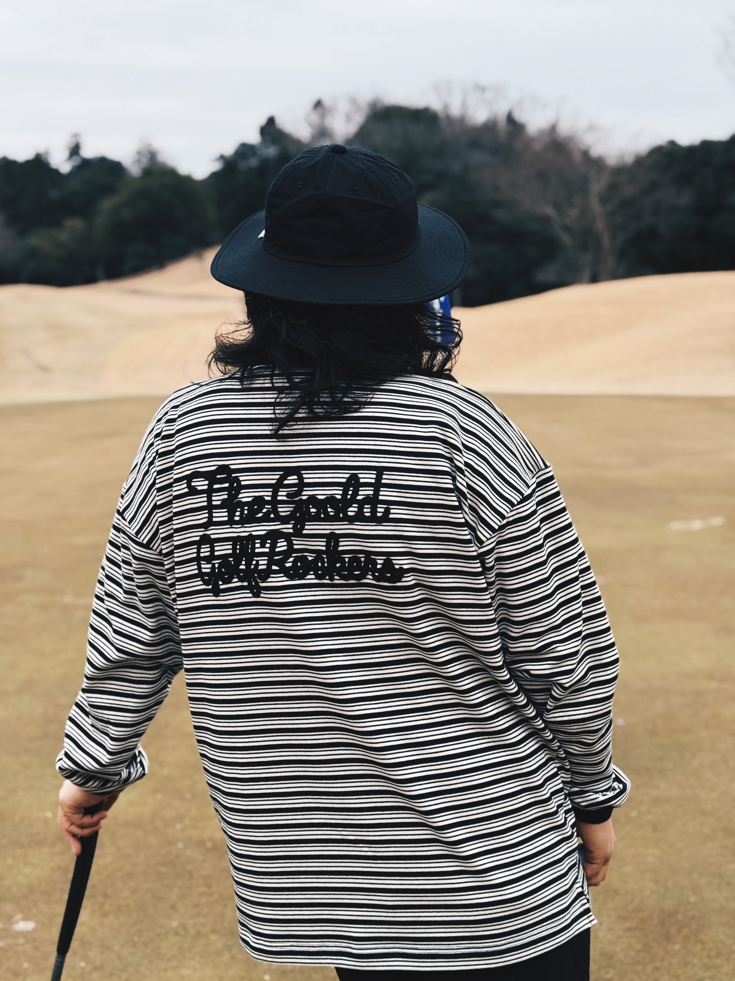 COTTON LONG BRIM HAT NAVY