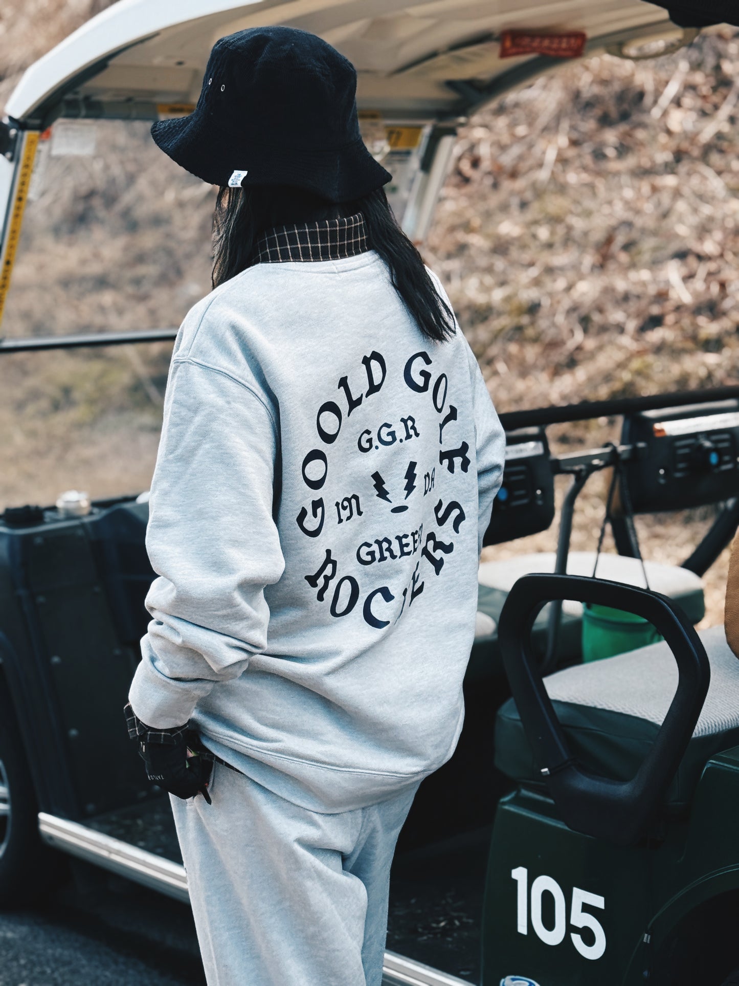 OG LOGO CORDURA®︎ CREW NECK SWEAT GRAY