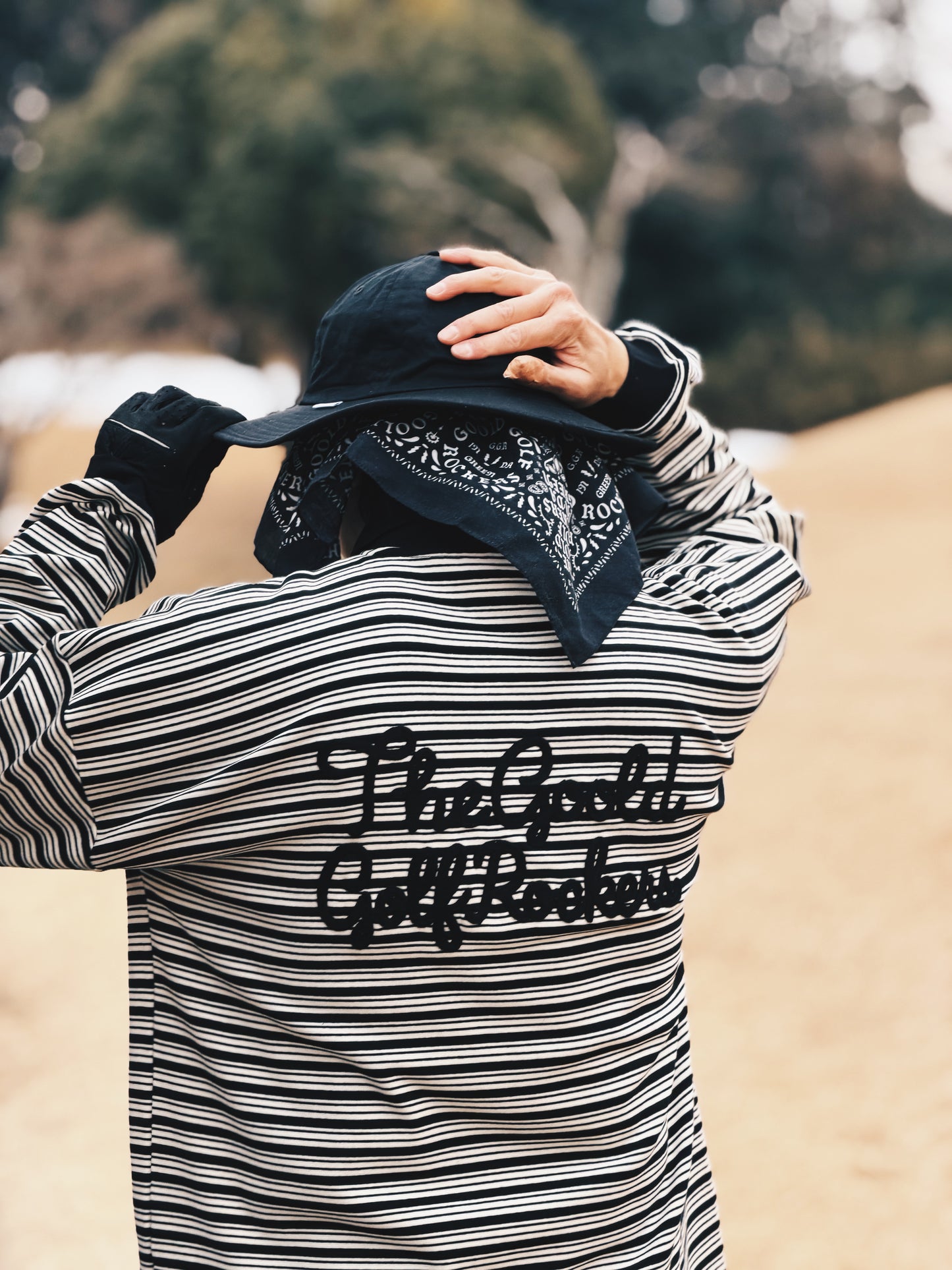 COTTON LONG BRIM HAT NAVY