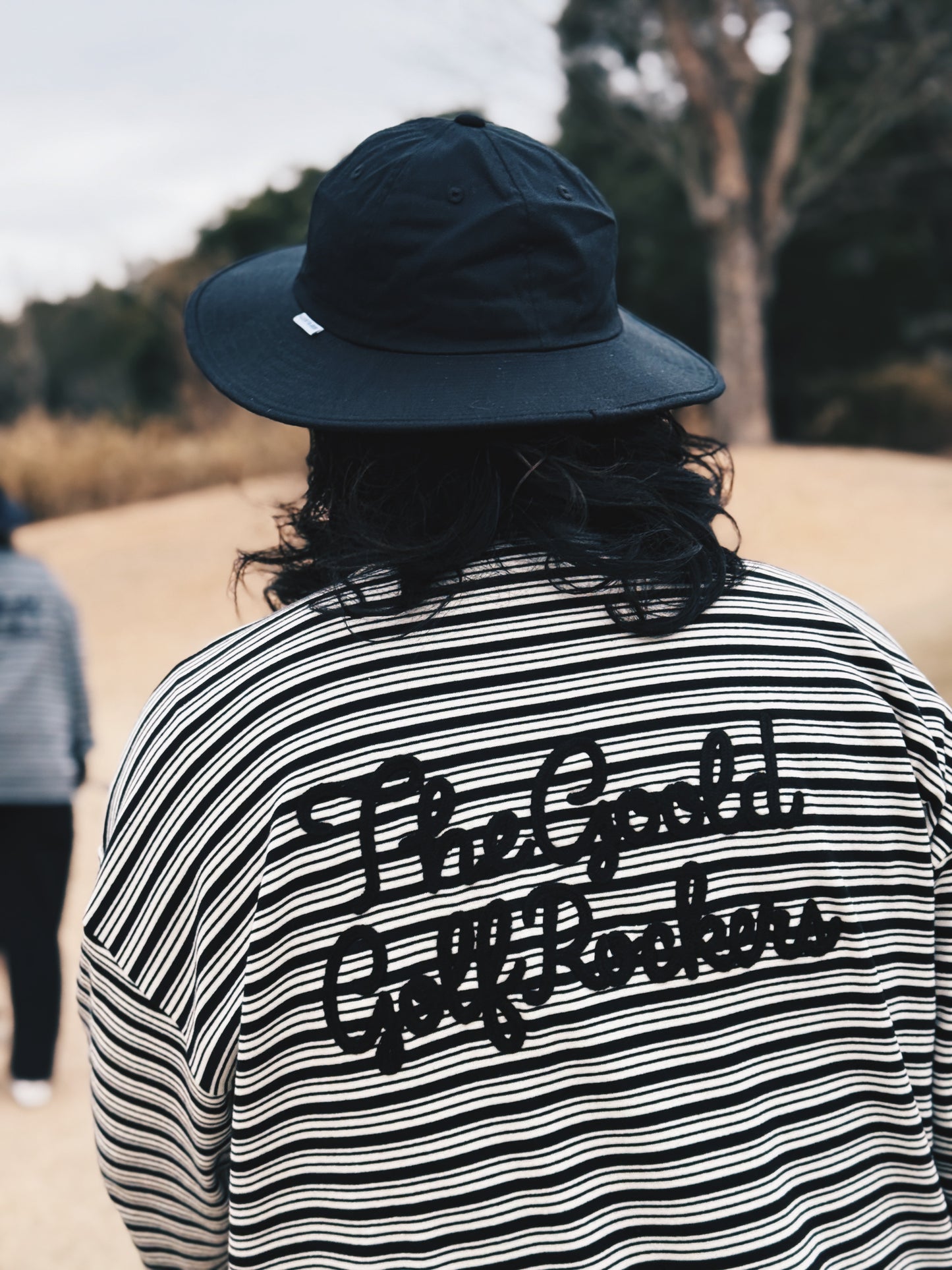 COTTON LONG BRIM HAT NAVY