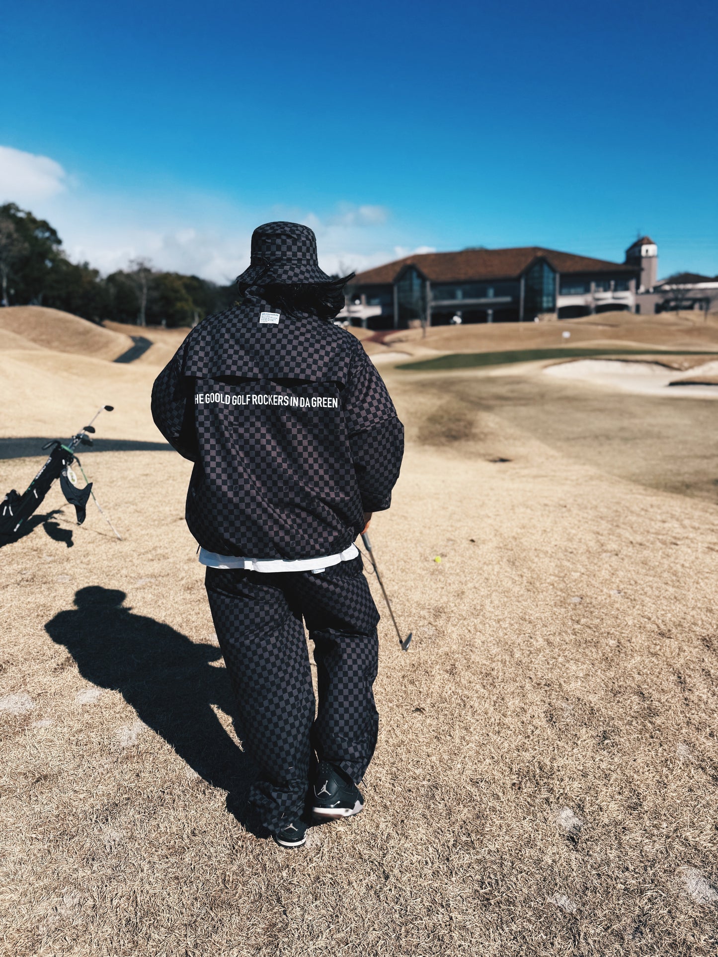 ALL CONDITIONS HASSUI 2WAY HALF ZIP JACKET BLACK