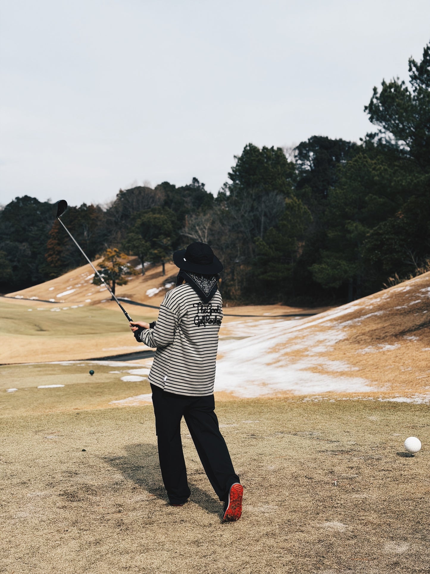 COTTON LONG BRIM HAT NAVY