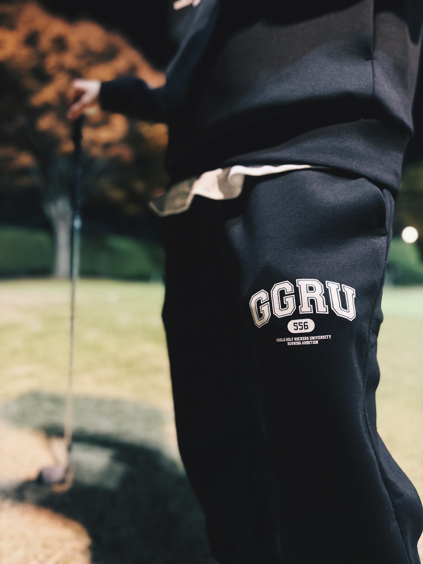 VARSITY DOUBLE KNIT PANTS GRAY