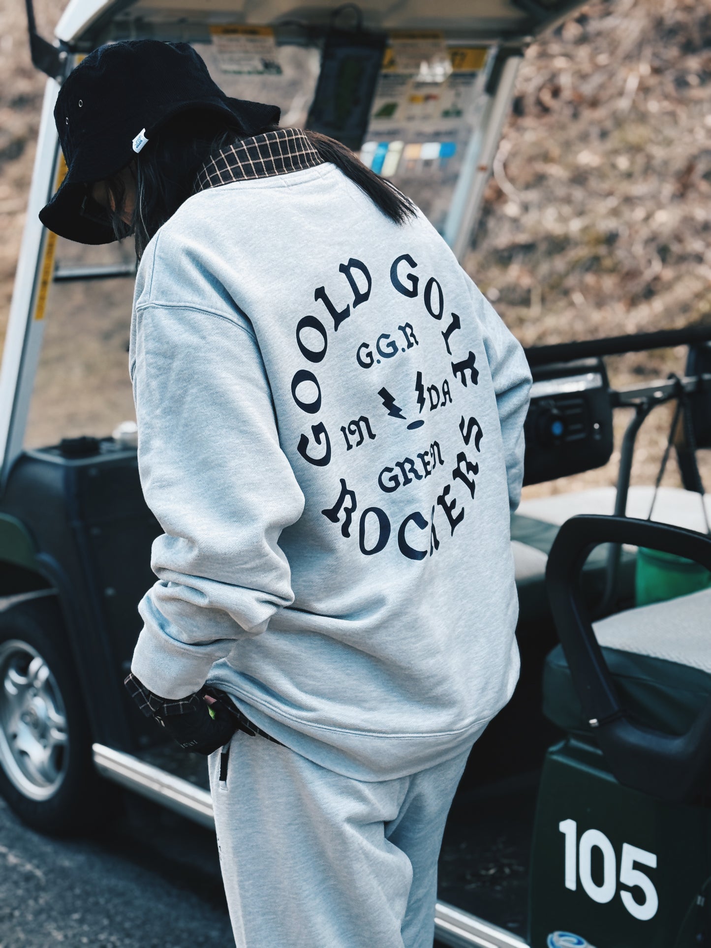 OG LOGO CORDURA®︎ CREW NECK SWEAT GRAY