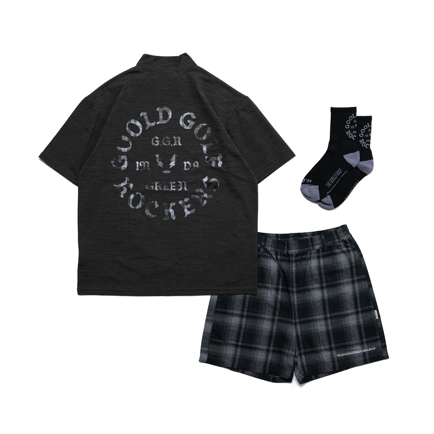 OG LOGO CHECK 3-PIECE SET ”GRAY”