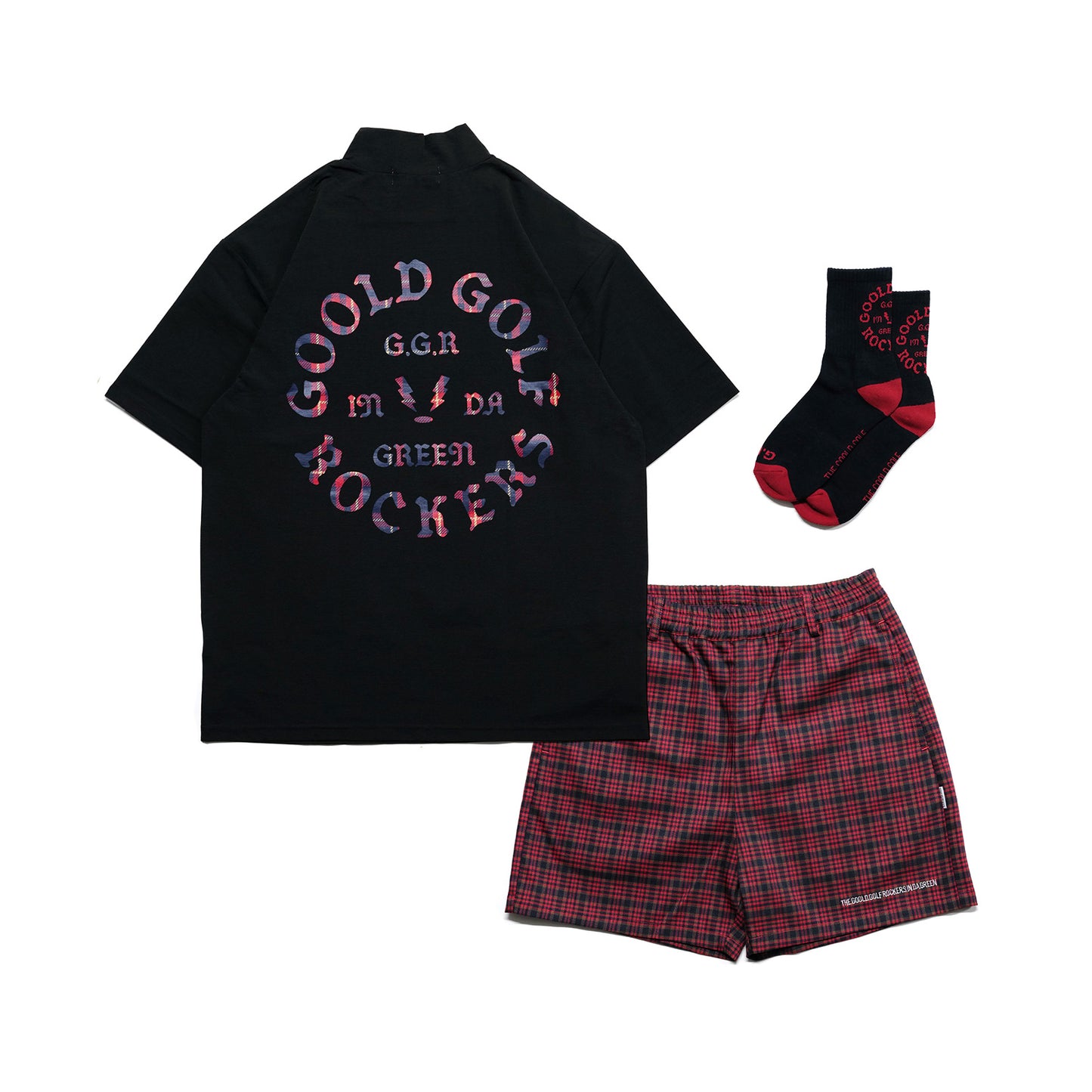 OG LOGO CHECK 3-PIECE SET ”RED”