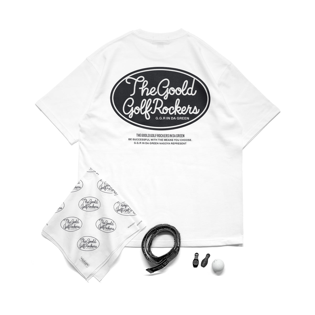BALLIN' LOGO TEE SET ”W.BLACK”