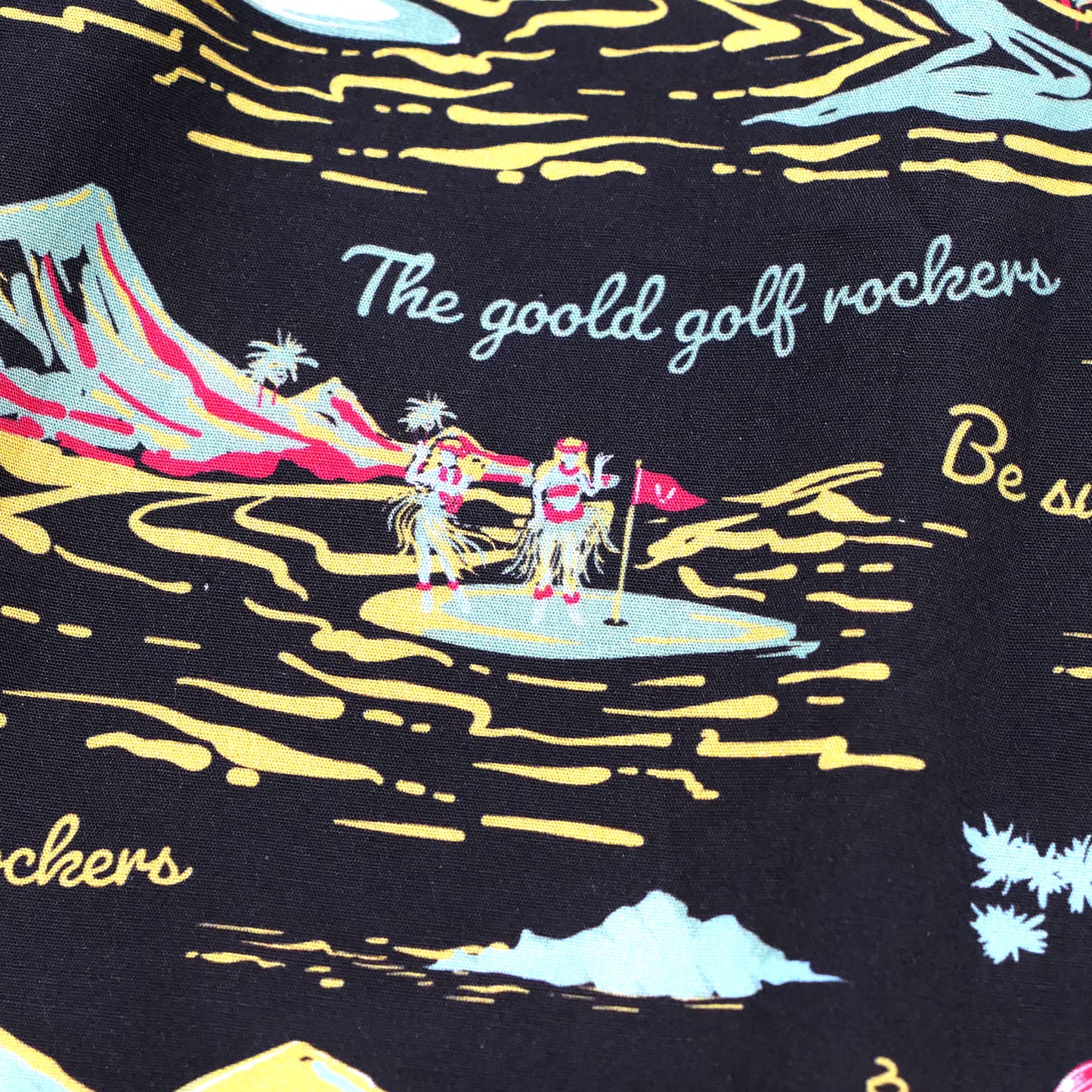 "THE GOLF OF GGR" ALOHA BUCKET HAT "BLACK"