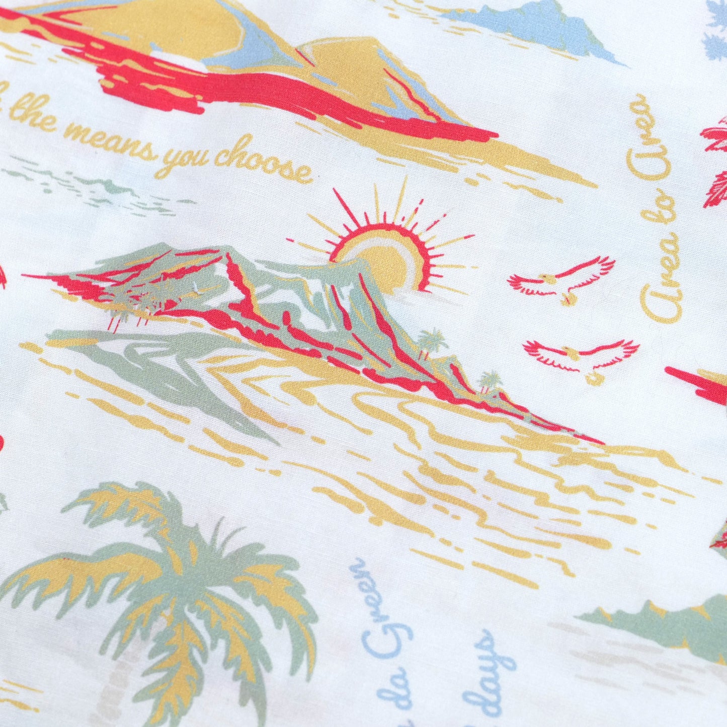 "THE GOLF OF GGR" ALOHA STRETCH SHIRT "WHITE"