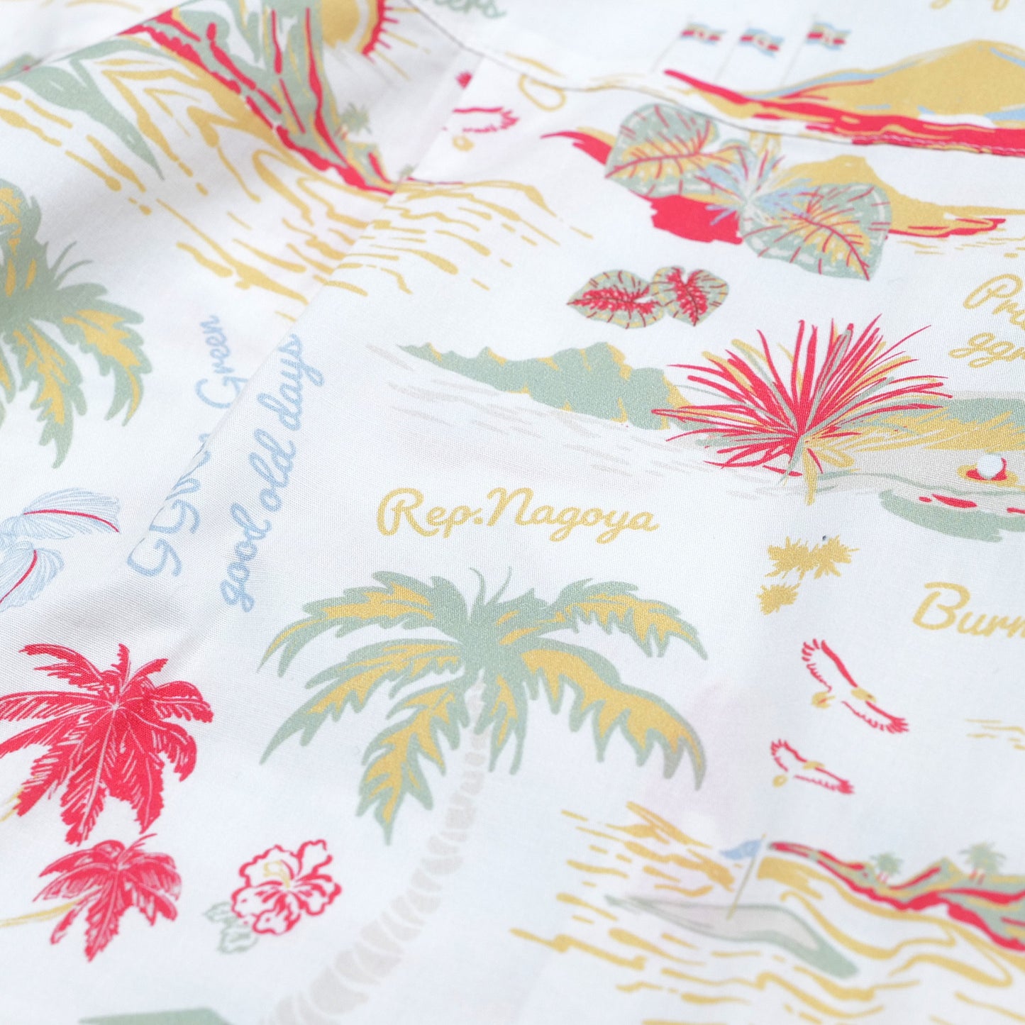 "THE GOLF OF GGR" ALOHA BUCKET HAT "WHITE"