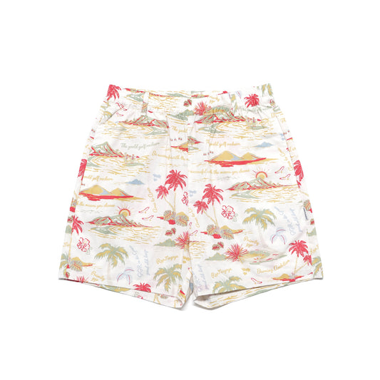 "THE GOLF OF GGR" ALOHA STRETCH SHIRT "WHITE"