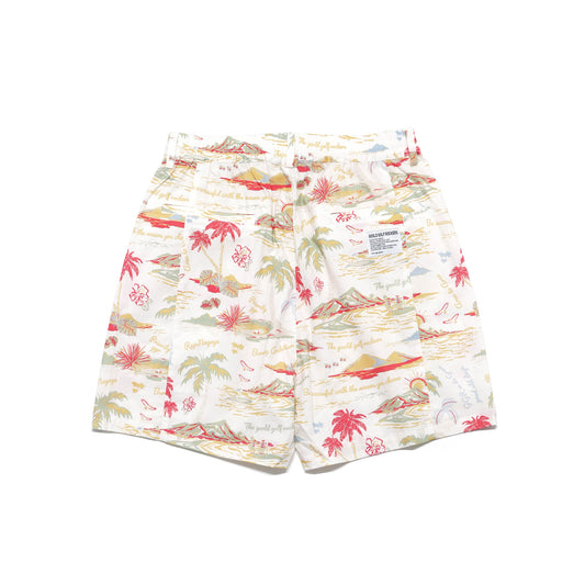 "THE GOLF OF GGR" ALOHA STRETCH SHIRT "WHITE"