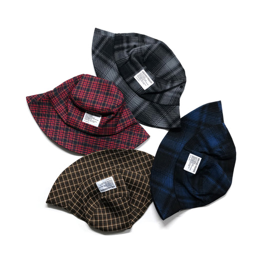PREMIUM CHECK BUCKET HAT