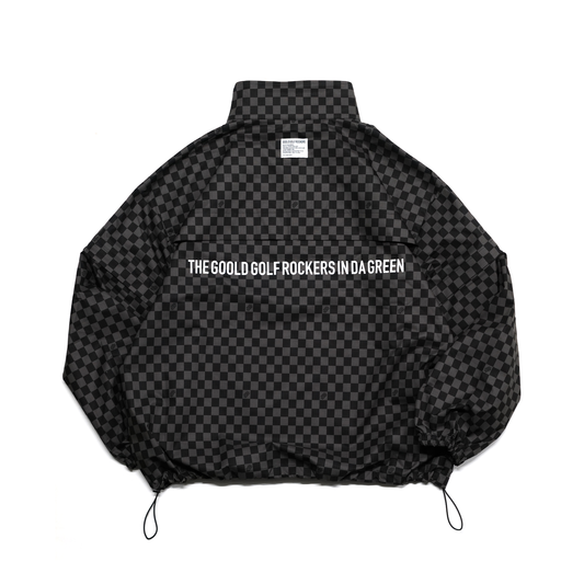 ALL CONDITIONS HASSUI HALF 2WAY ZIP JACKET CHECKERBOARD