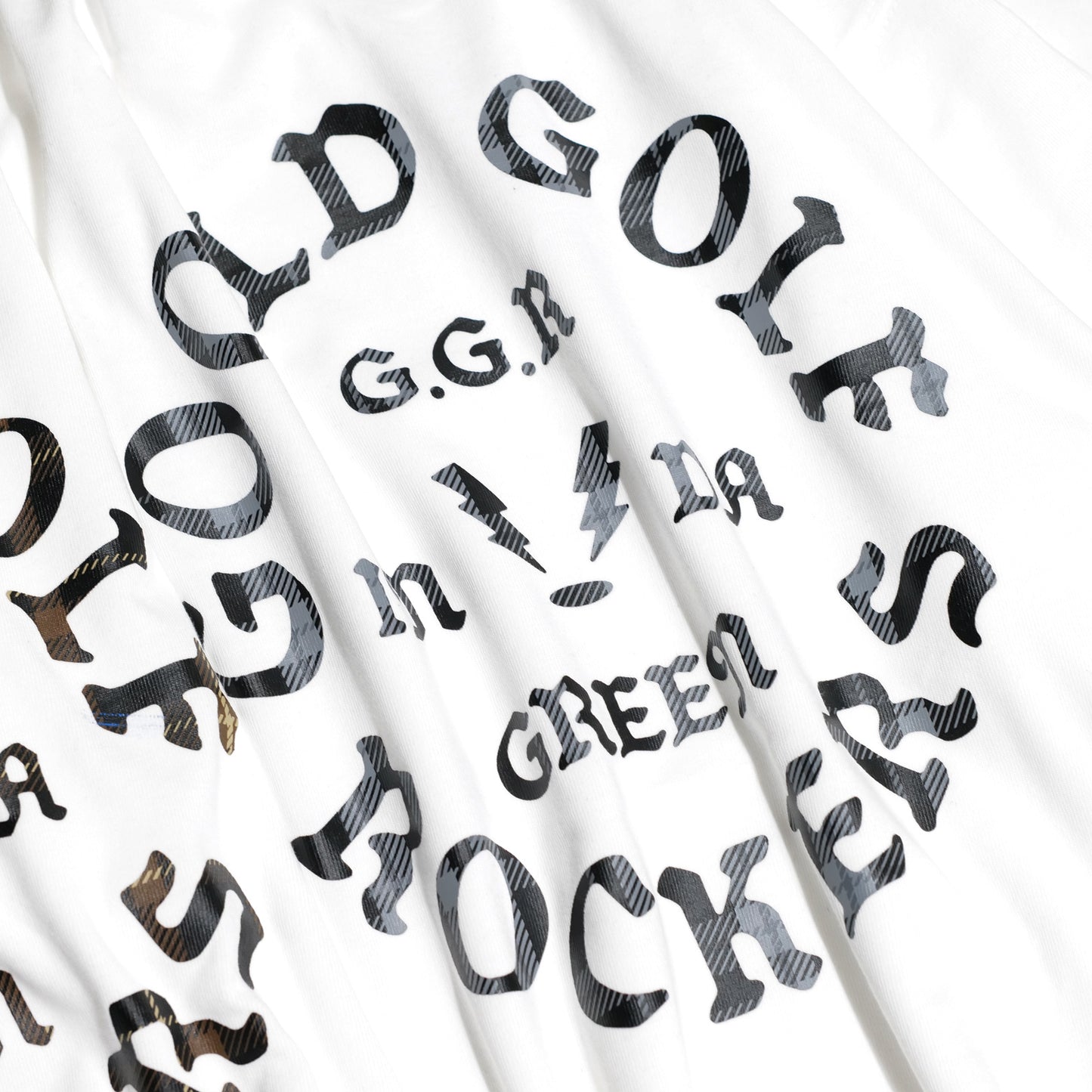 OG LOGO CHECK TEE GRAY