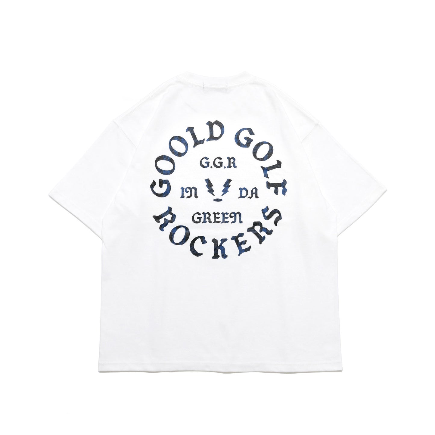 OG LOGO CHECK TEE NAVY