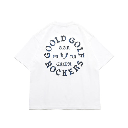 OG LOGO CHECK TEE NAVY