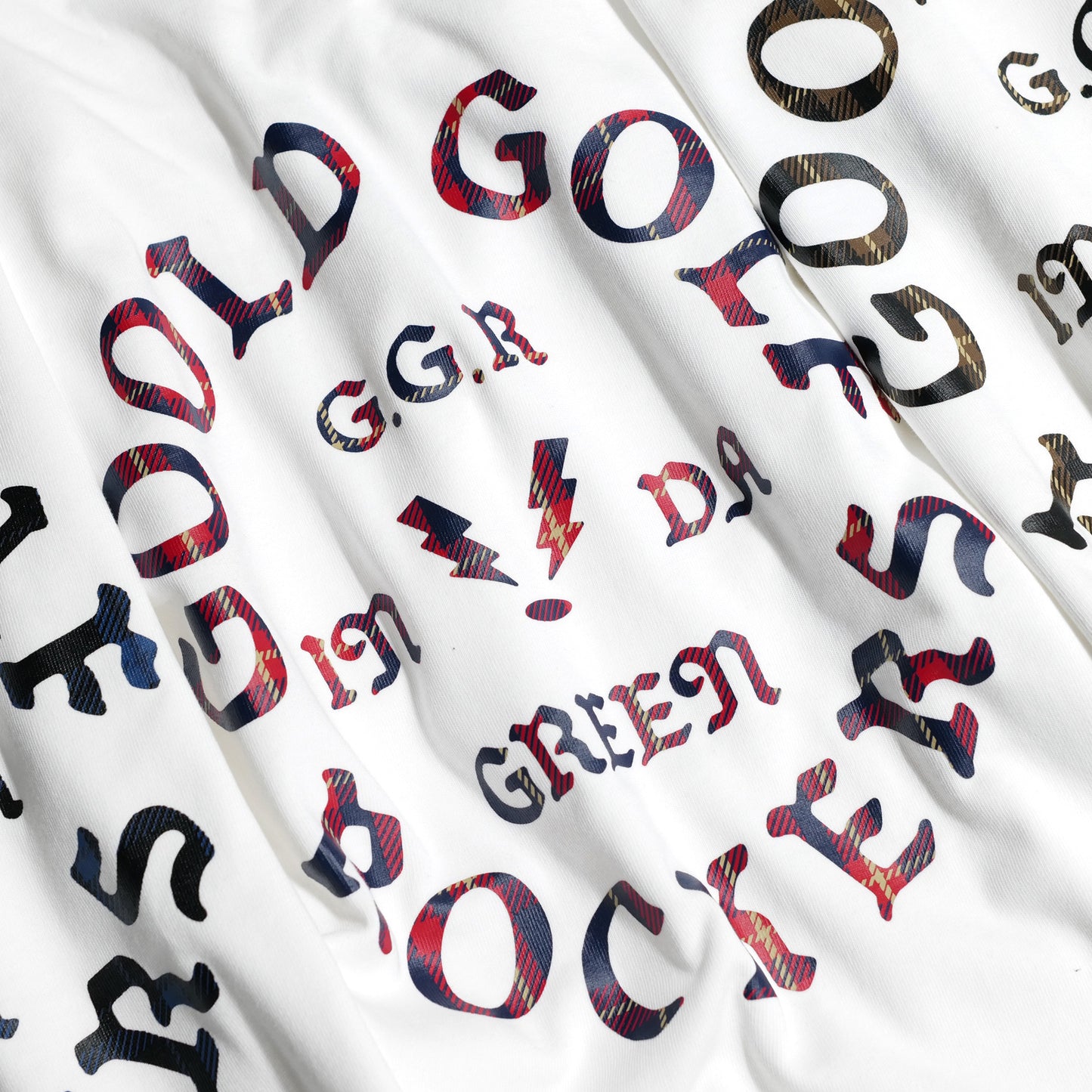 OG LOGO CHECK TEE RED