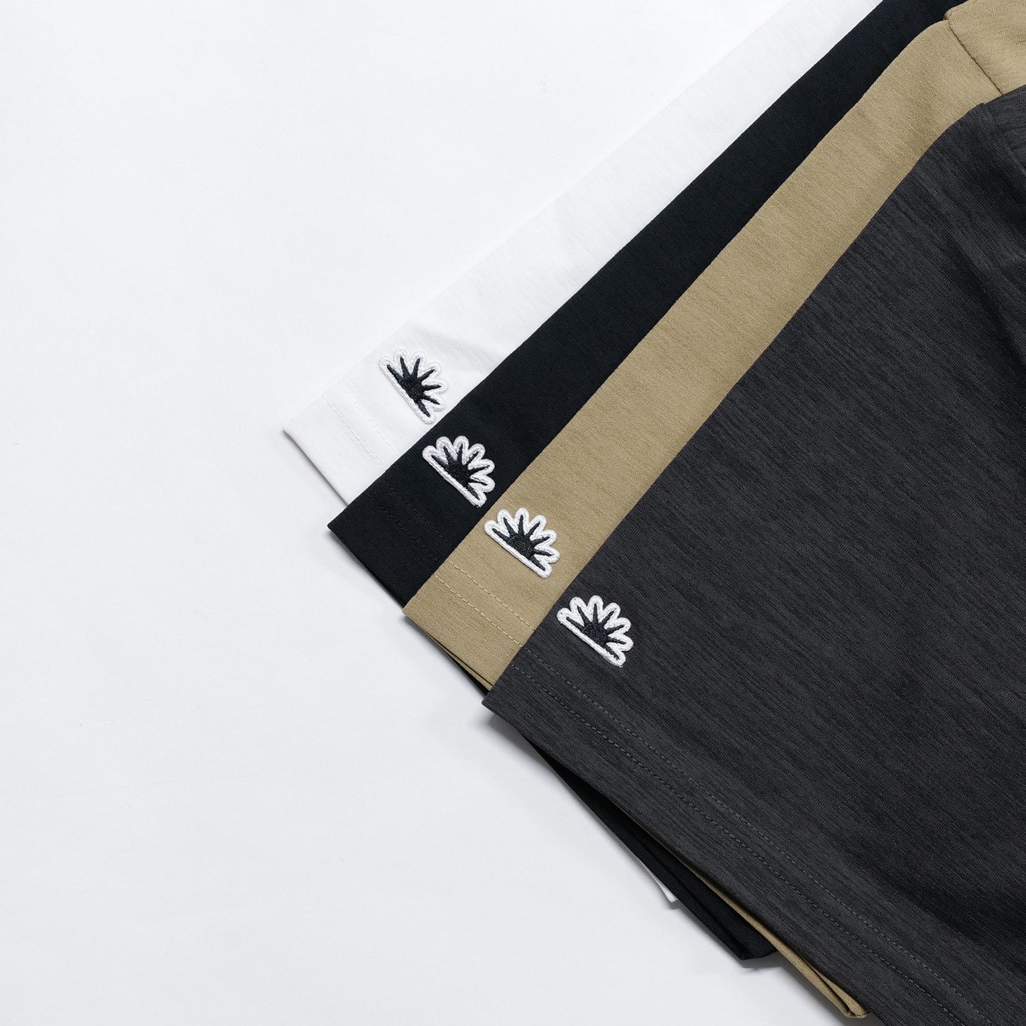 OG LOGO CHECK UL-DRA MOCK NECK TEE GRAY