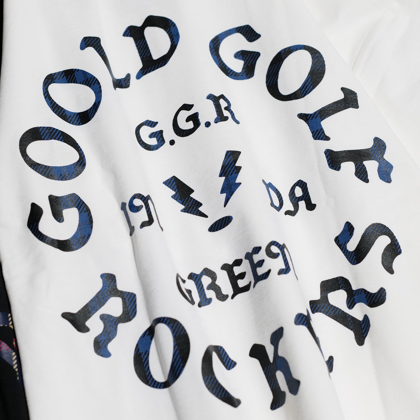 OG LOGO CHECK UL-DRA MOCK NECK TEE NAVY
