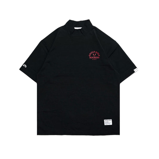OG LOGO CHECK UL-DRA MOCK NECK TEE RED