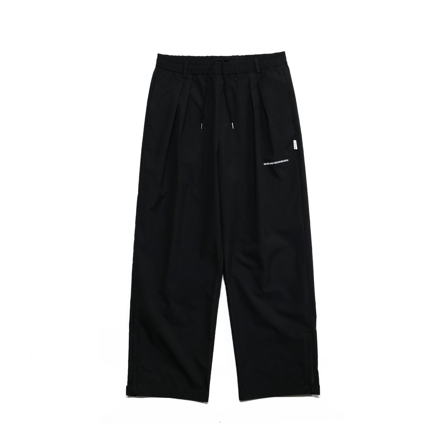 ALL CONDITIONS HASSUI 2 TUCK EAZY PANTS BLACK