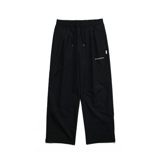 ALL CONDITIONS HASSUI 2 TUCK EAZY PANTS BLACK