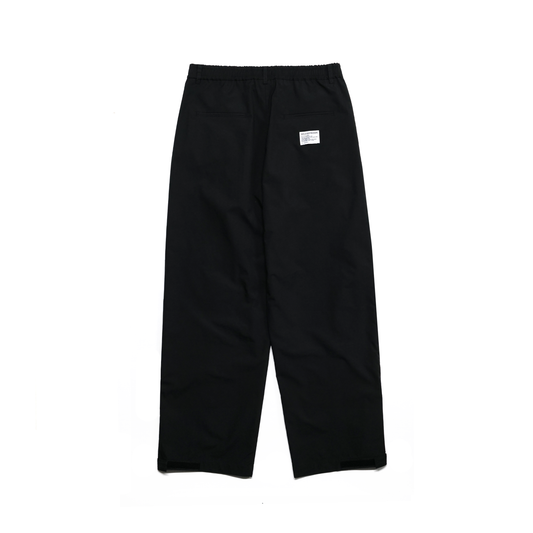 ALL CONDITIONS HASSUI 2 TUCK EAZY PANTS BLACK