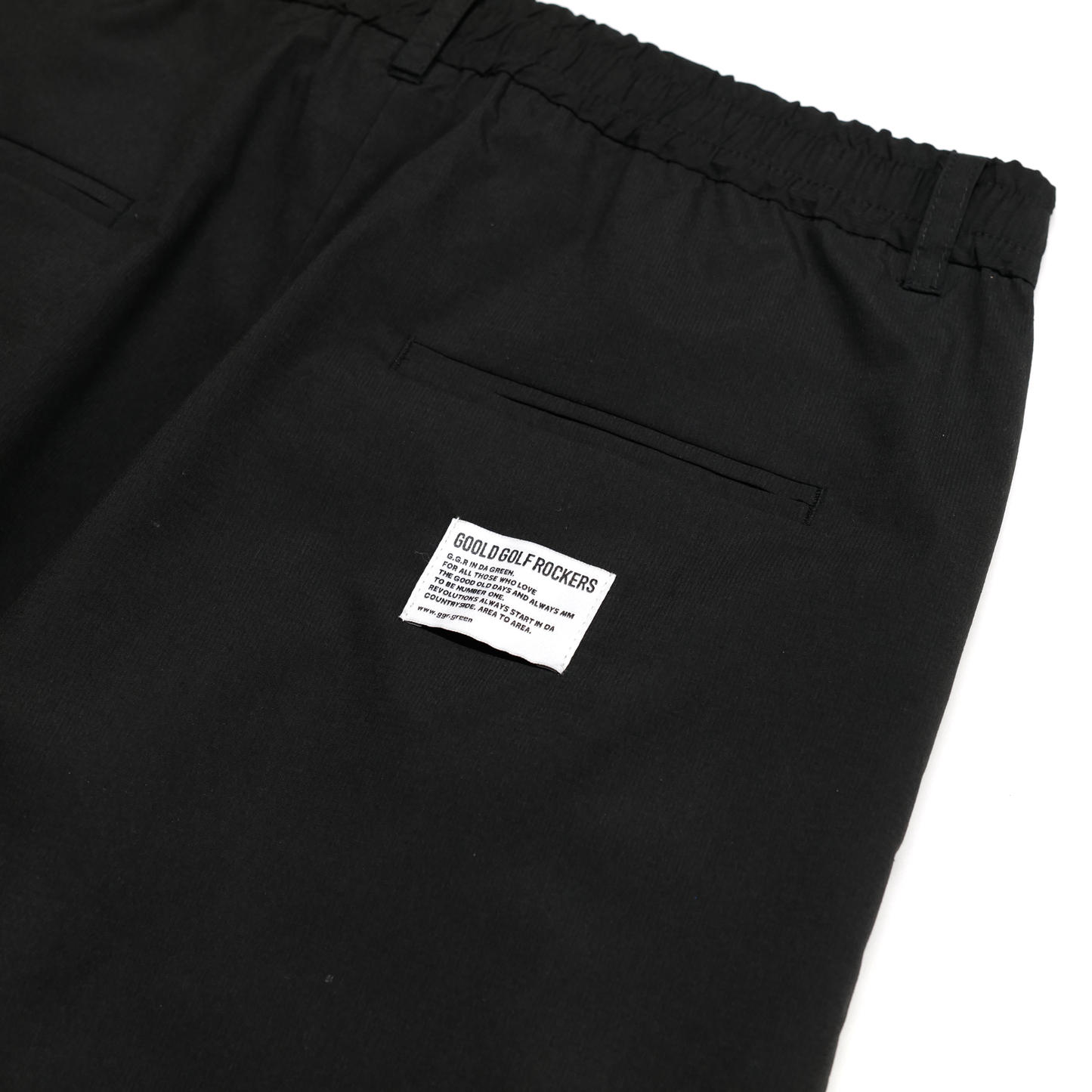 ALL CONDITIONS HASSUI 2 TUCK EAZY PANTS BLACK