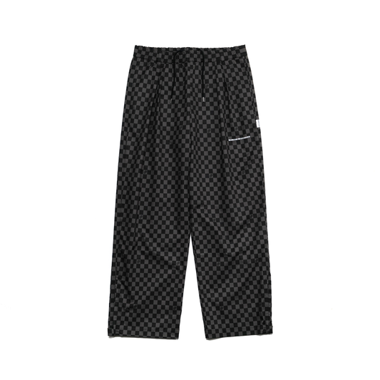 ALL CONDITIONS HASSUI 2 TUCK EAZY PANTS CHECKERBOARD